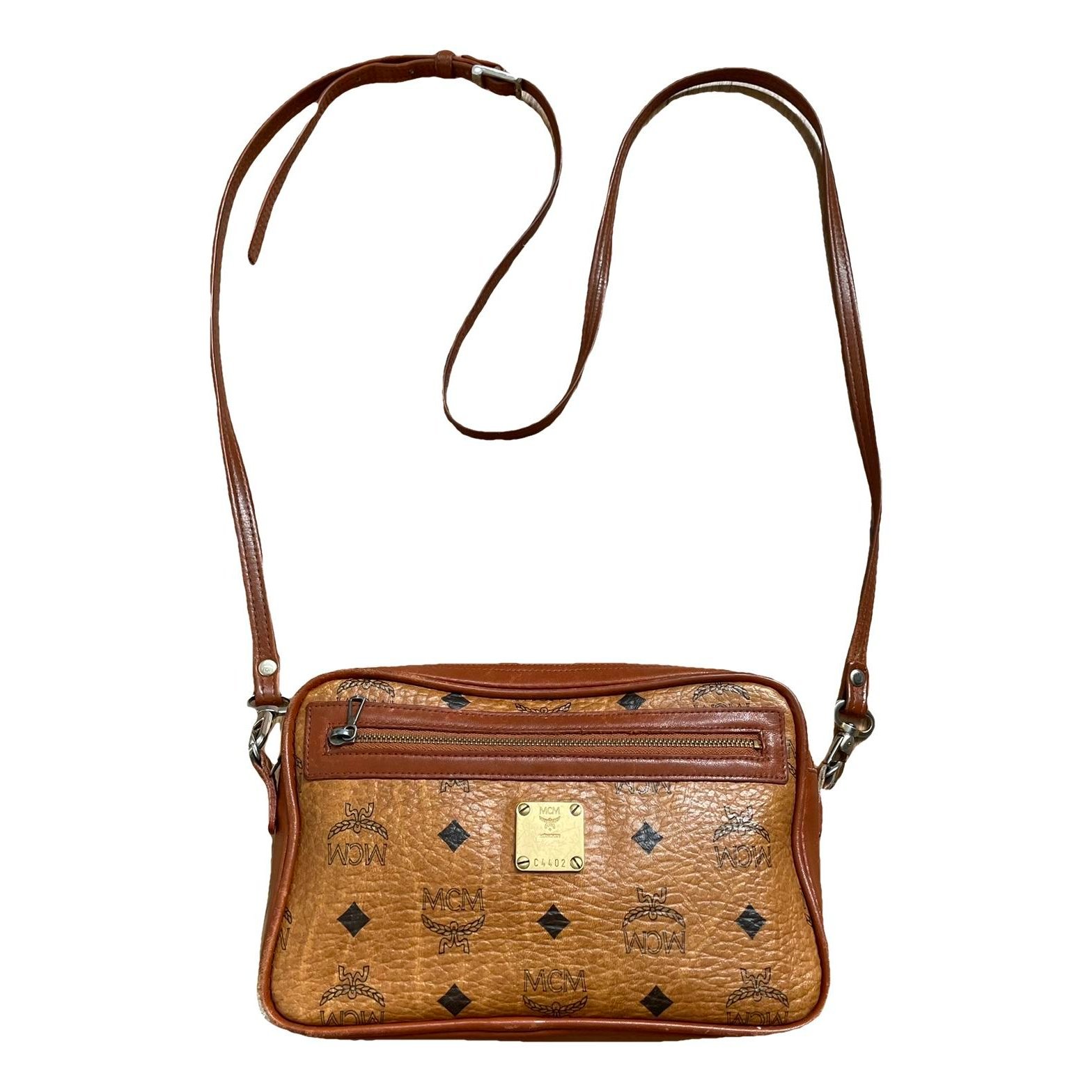 Leather clutch bag