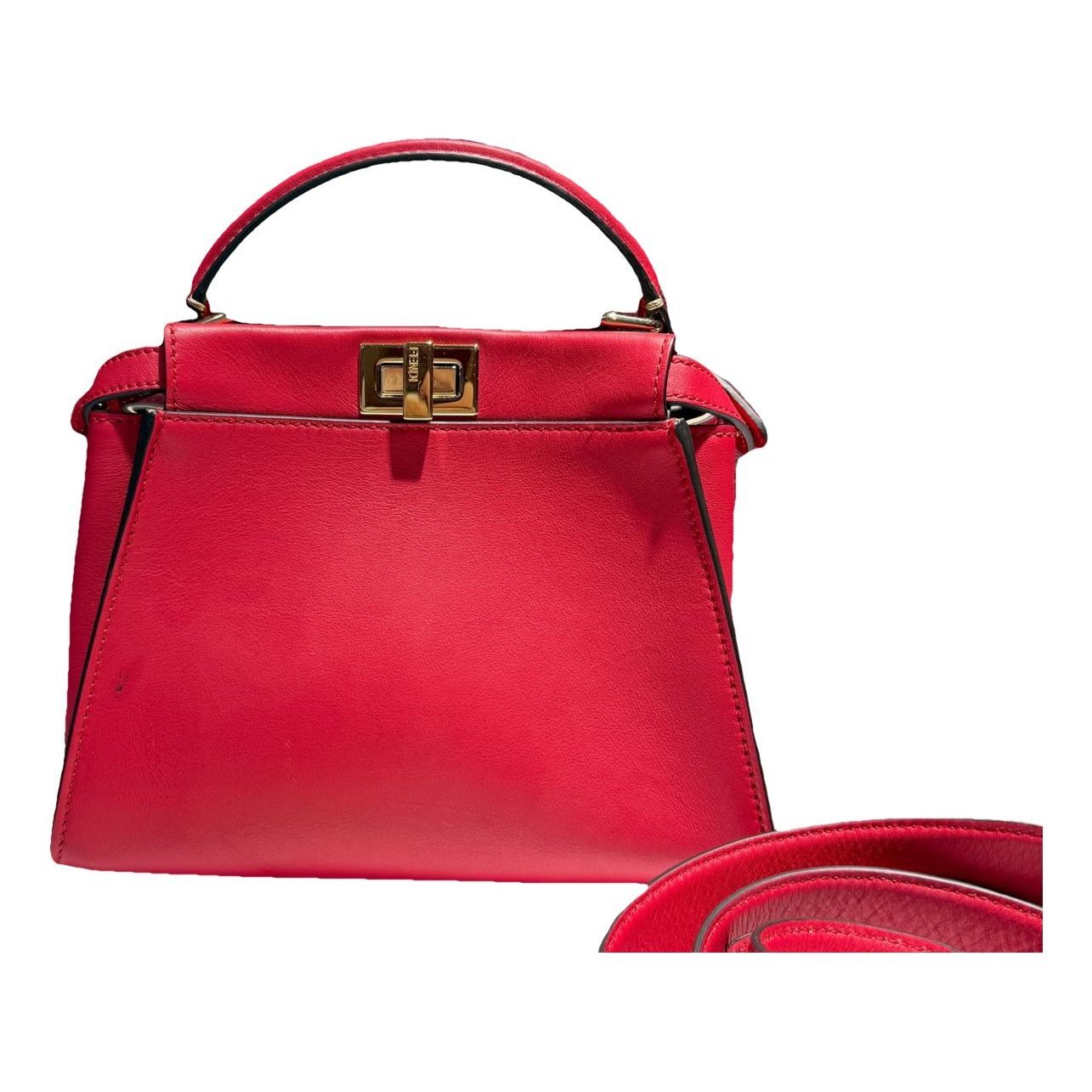 Peekaboo leather handbag