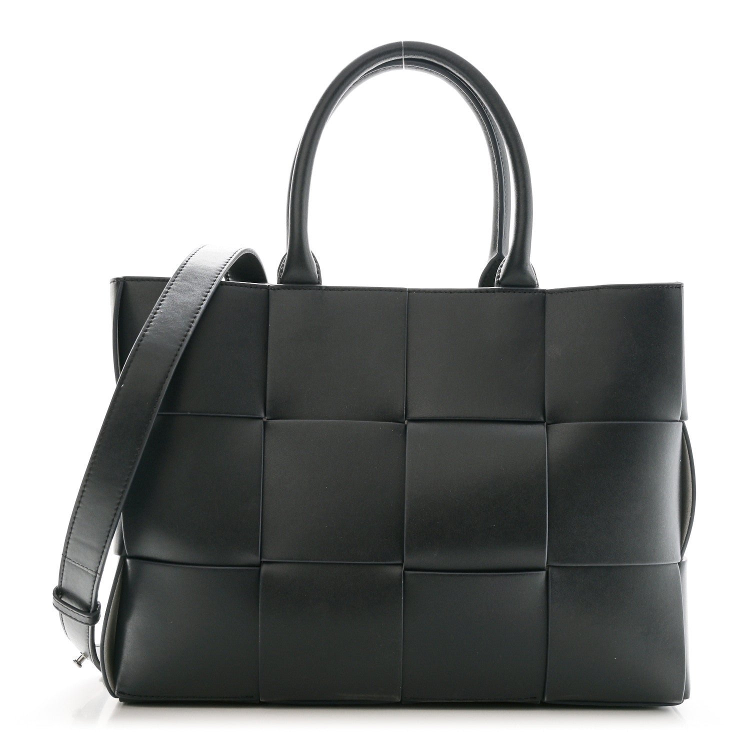 Bottega Veneta Nappa Maxi Intreccio Small Arco East West Tote Ardoise Glacier