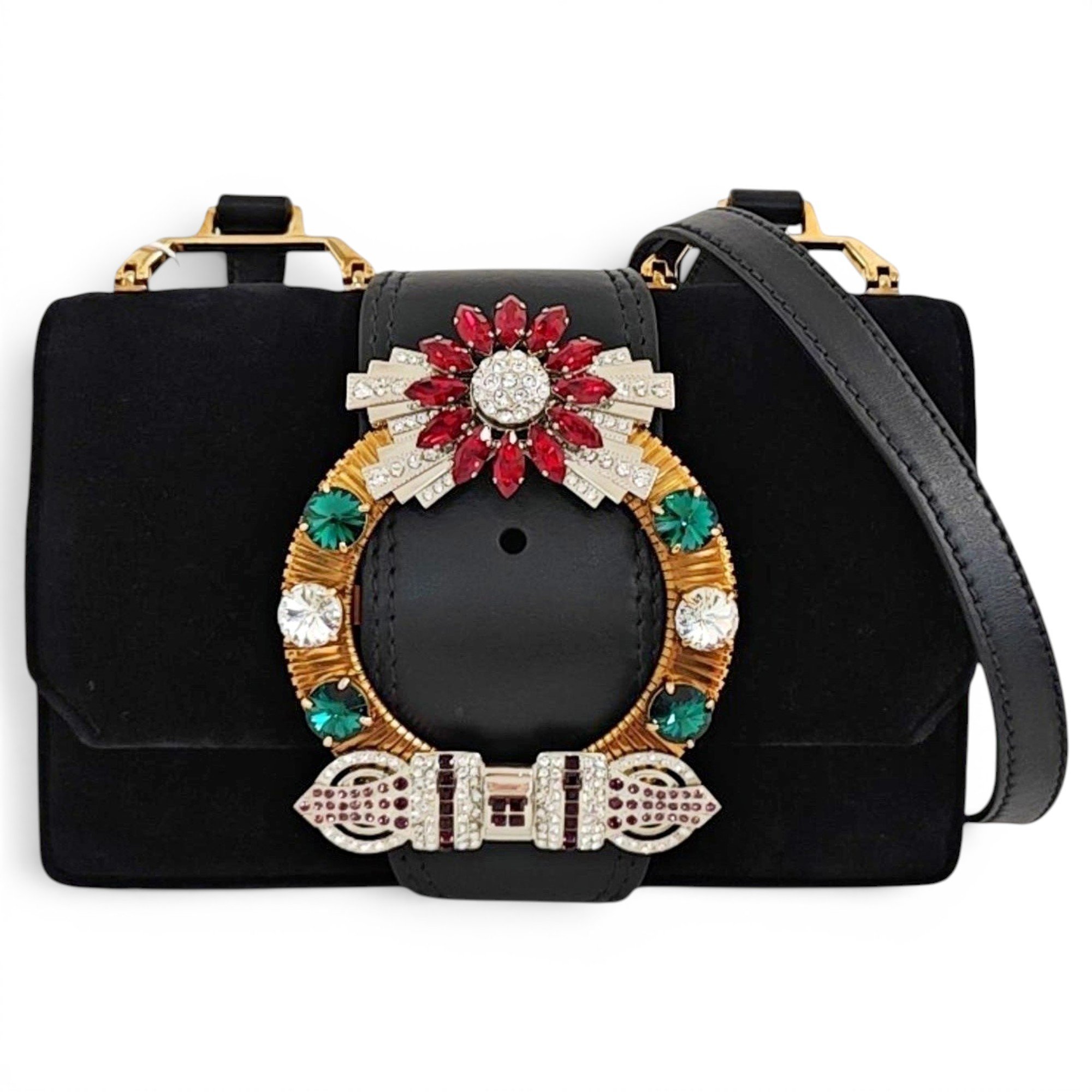 Miu Lady velvet handbag