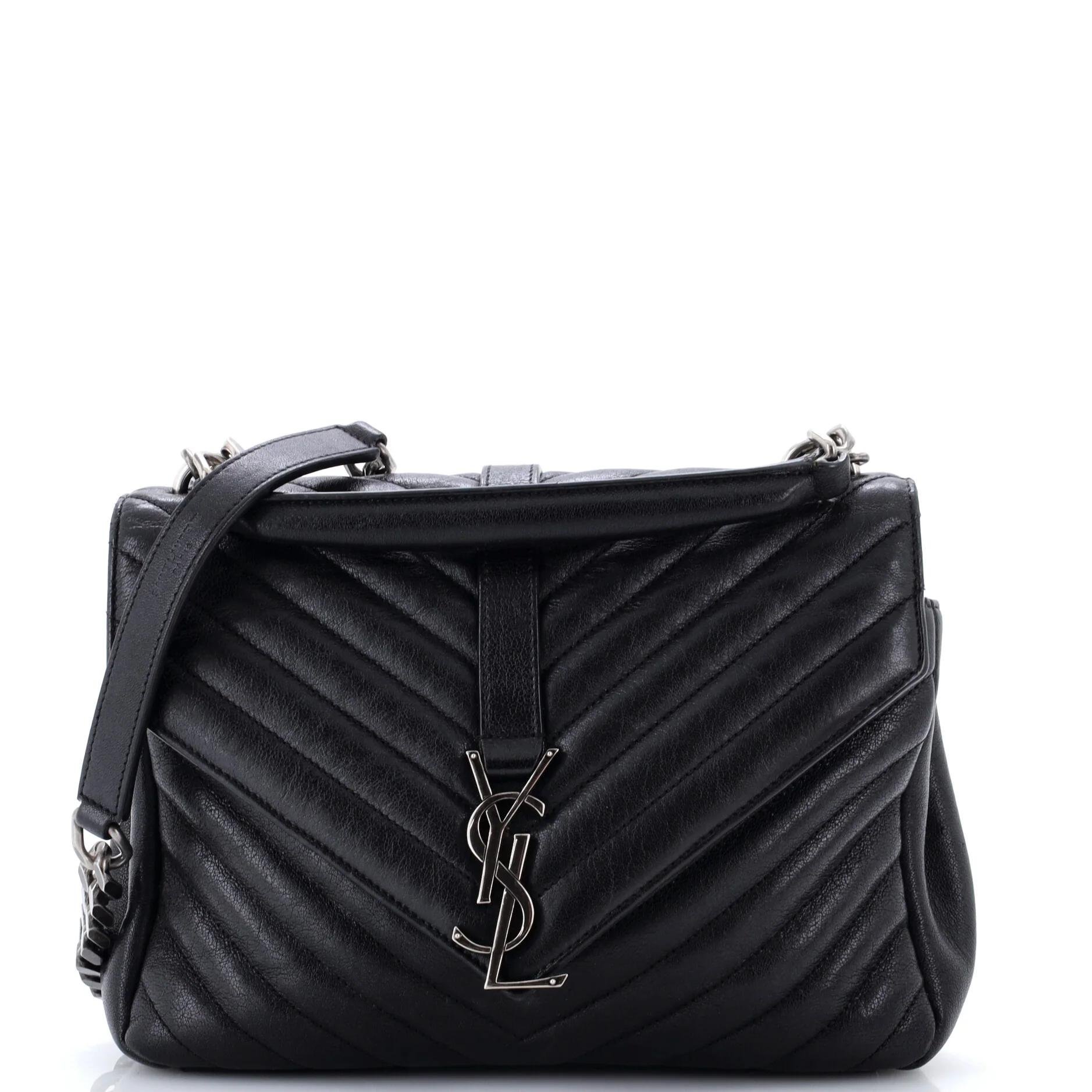 Collége monogramme leather crossbody bag