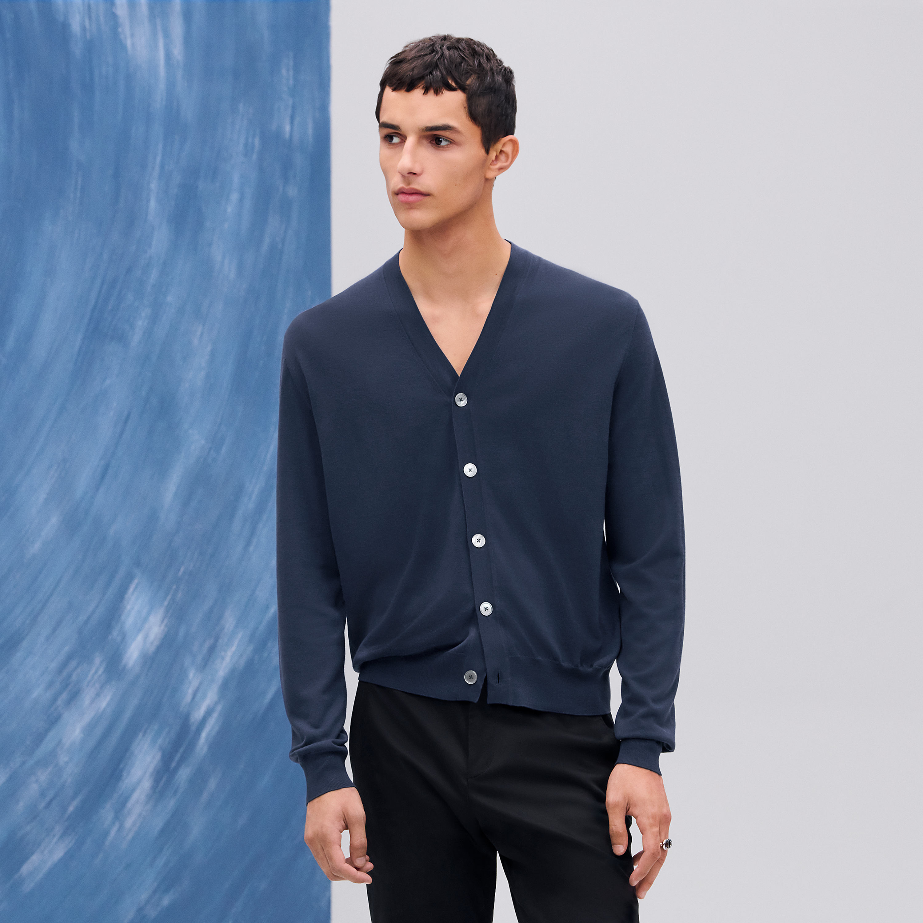 "Detail H" Buttoned Cardigan