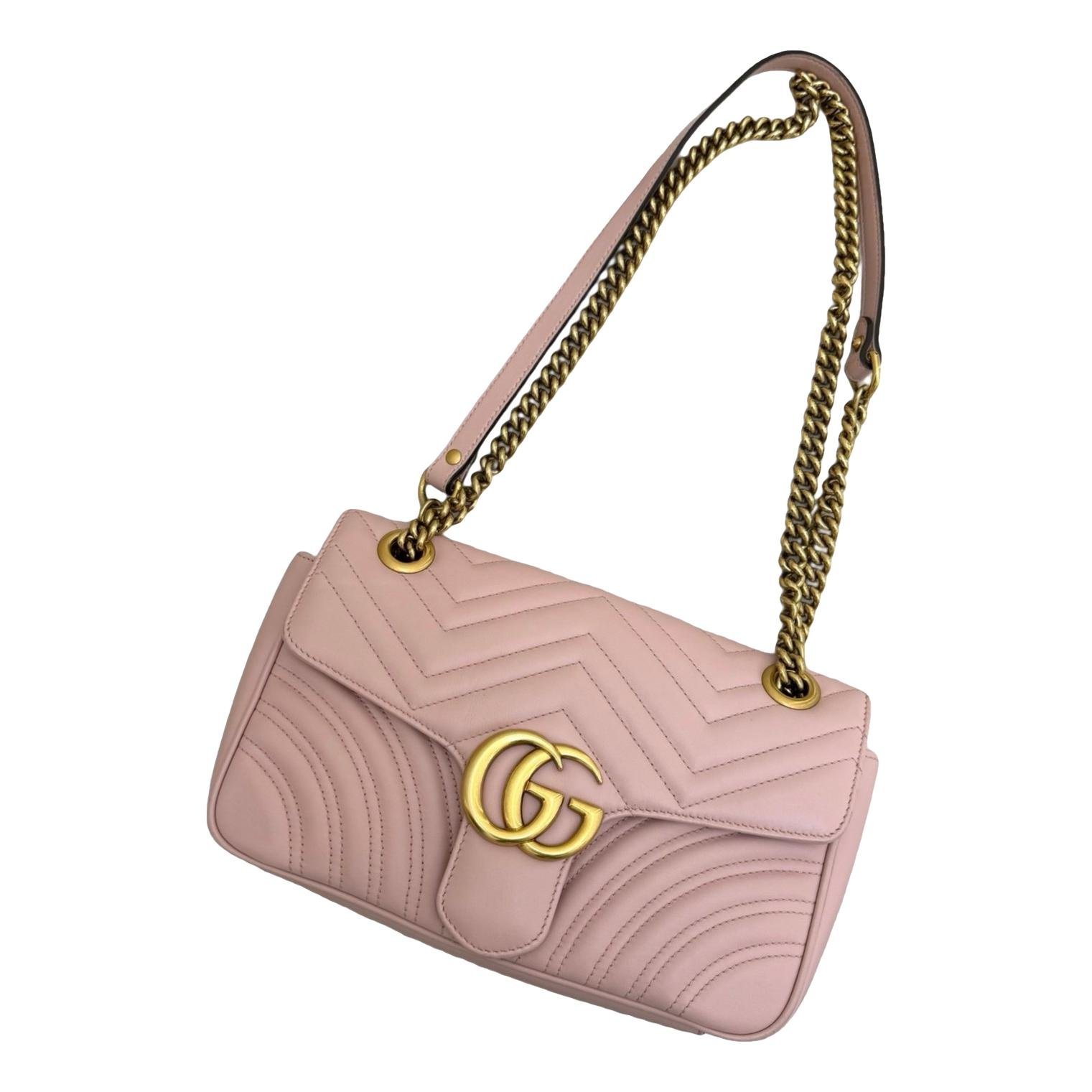 GG Marmont Flap leather handbag