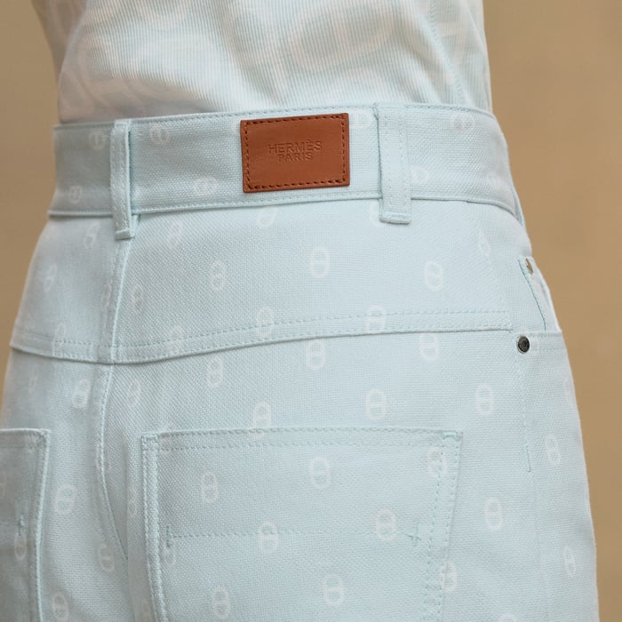 Vert Embrun "Chaine d'Ancre" Bootcut Pants