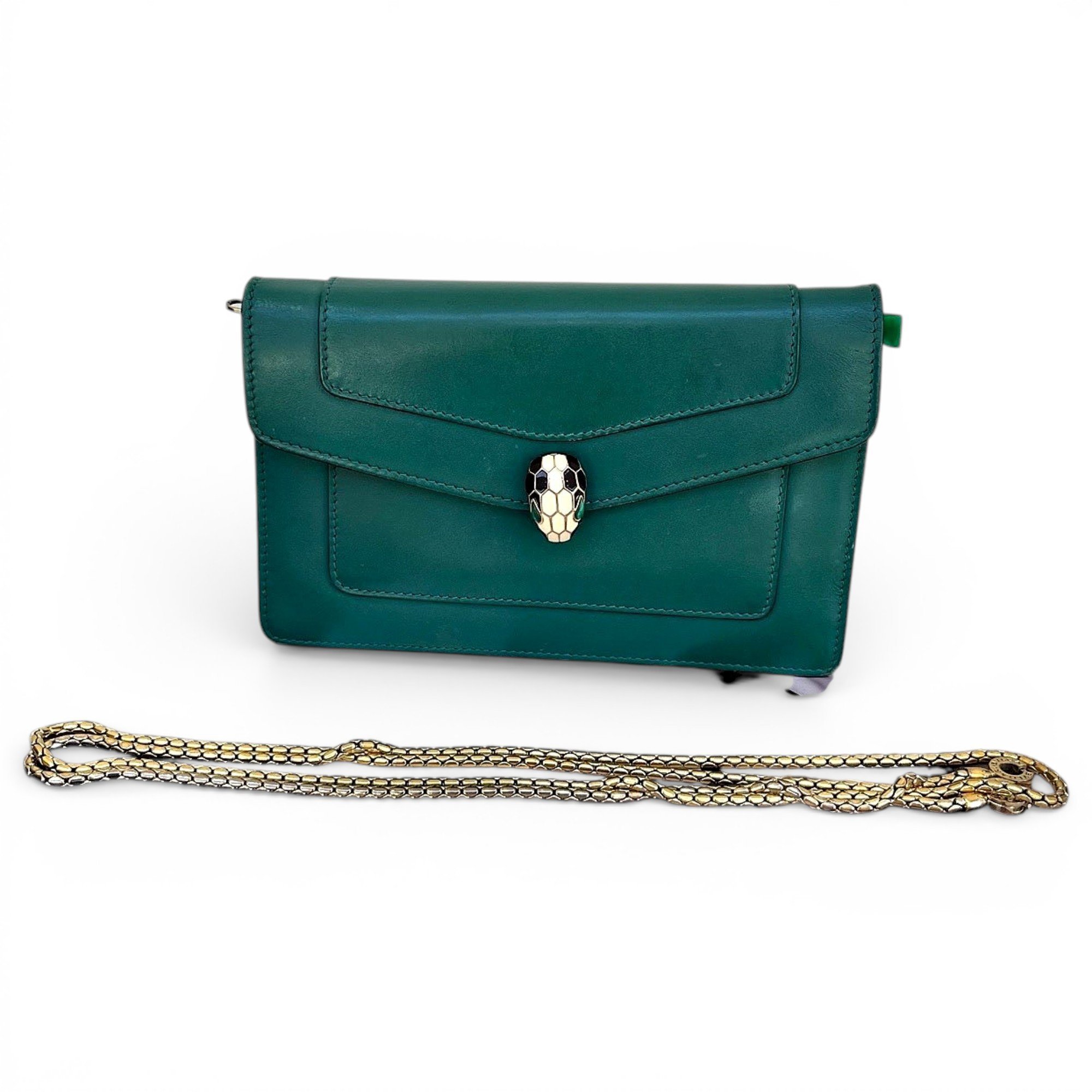 Serpenti leather handbag