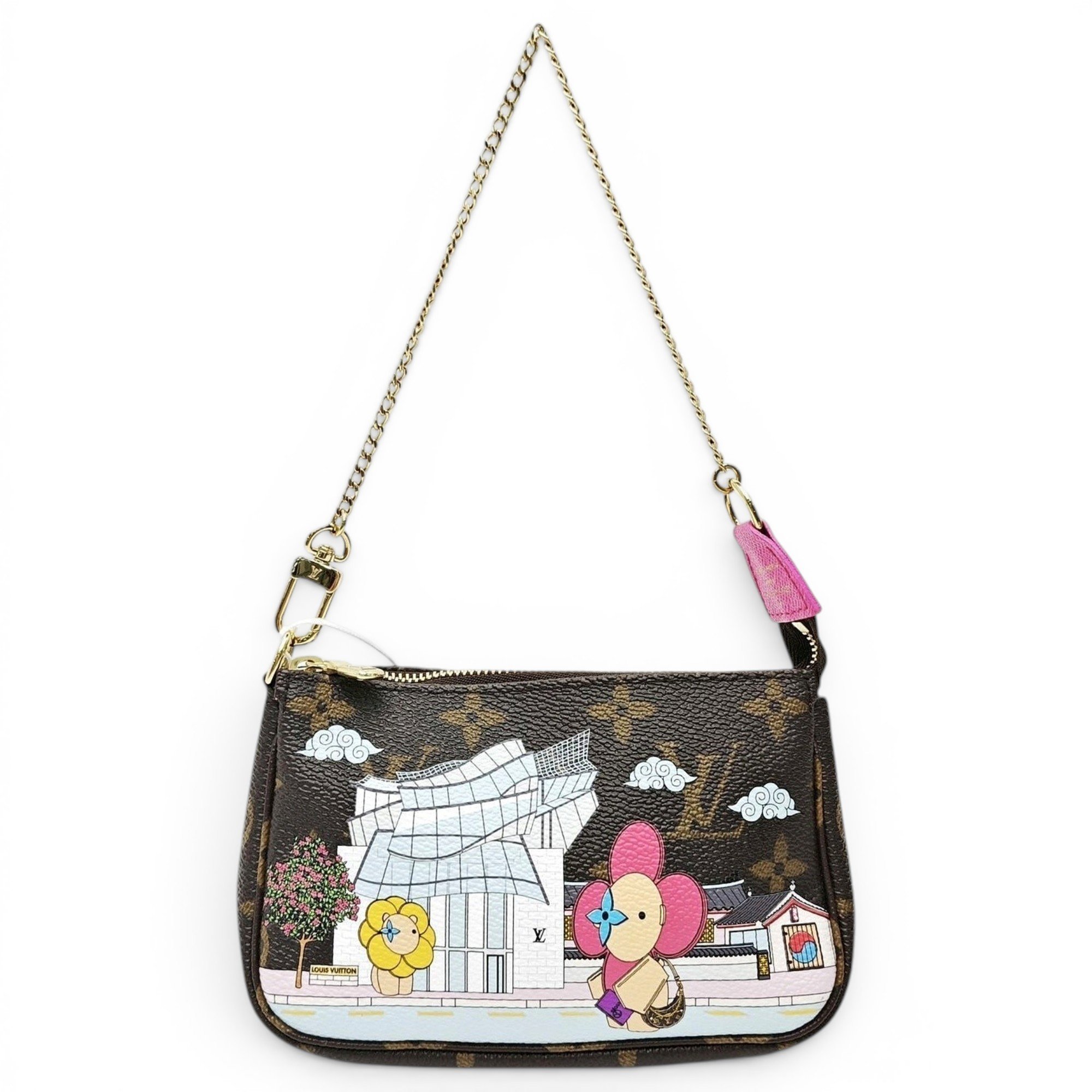 Maxi Multi Pochette Accessoires leather handbag