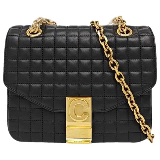 Black Belt leather crossbody bag