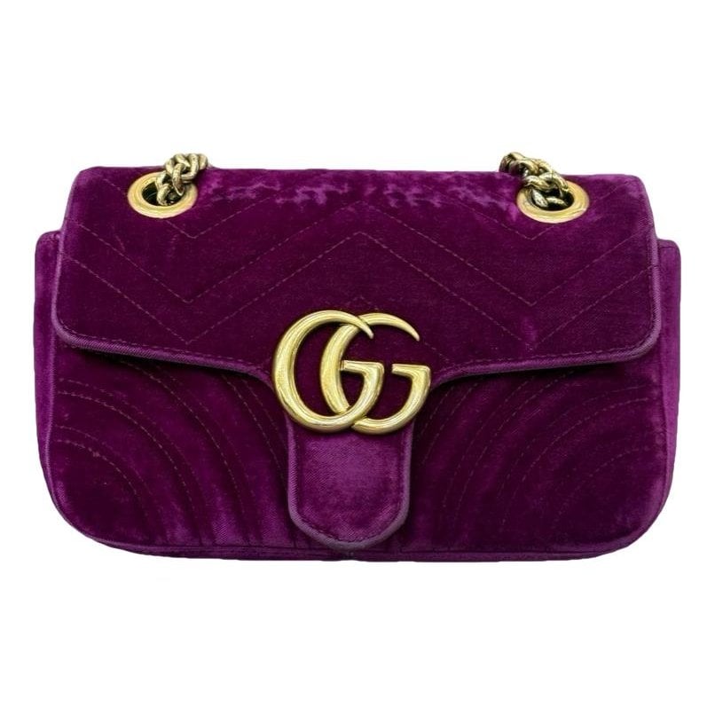 GG Marmont Flap velvet crossbody bag