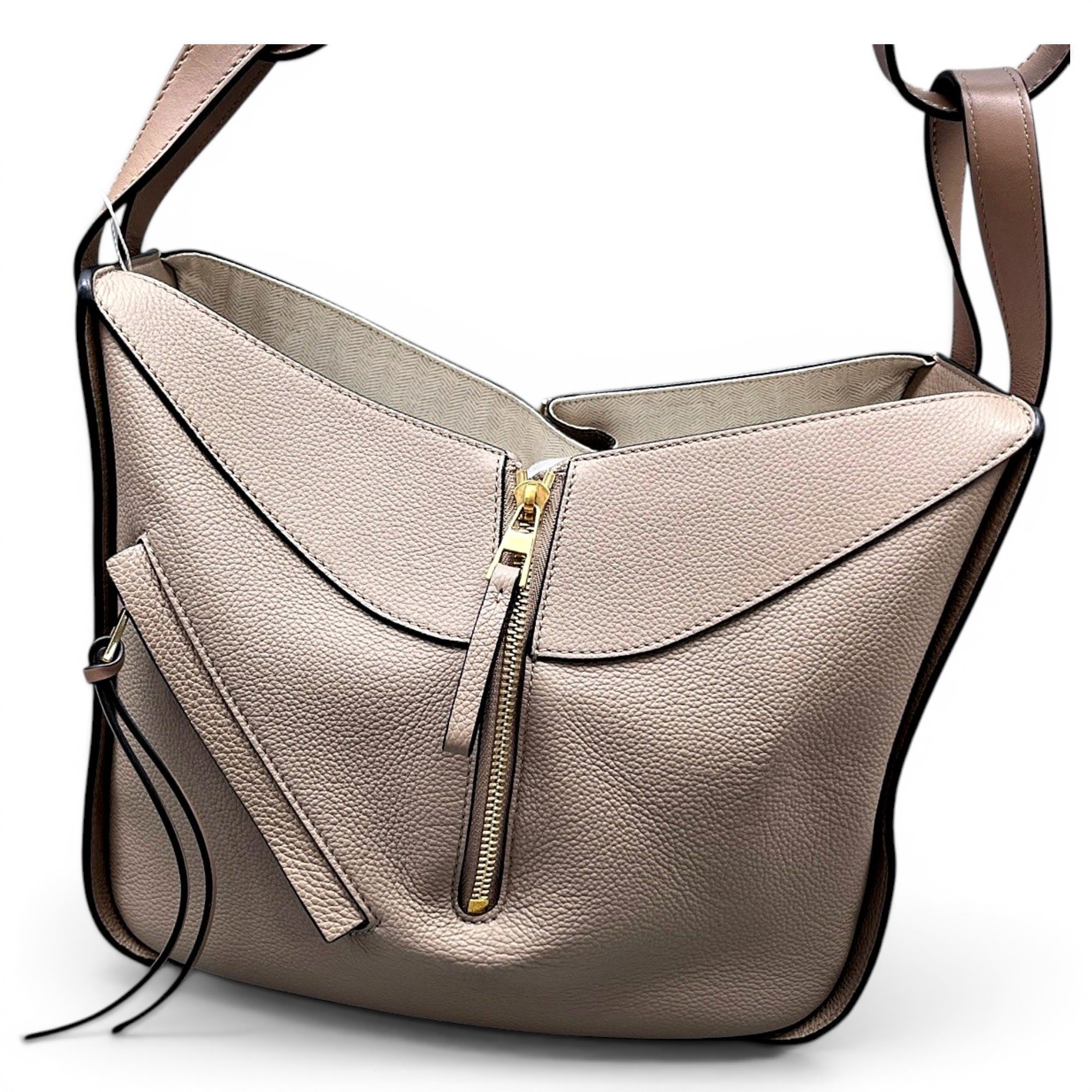 Hammock leather handbag