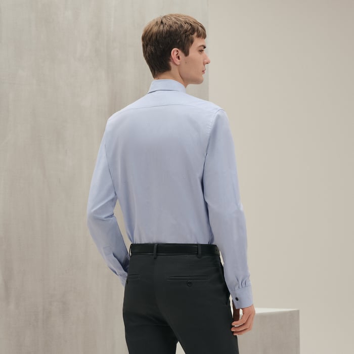 Bleu Pâle "Attela'H" Fitted Shirt