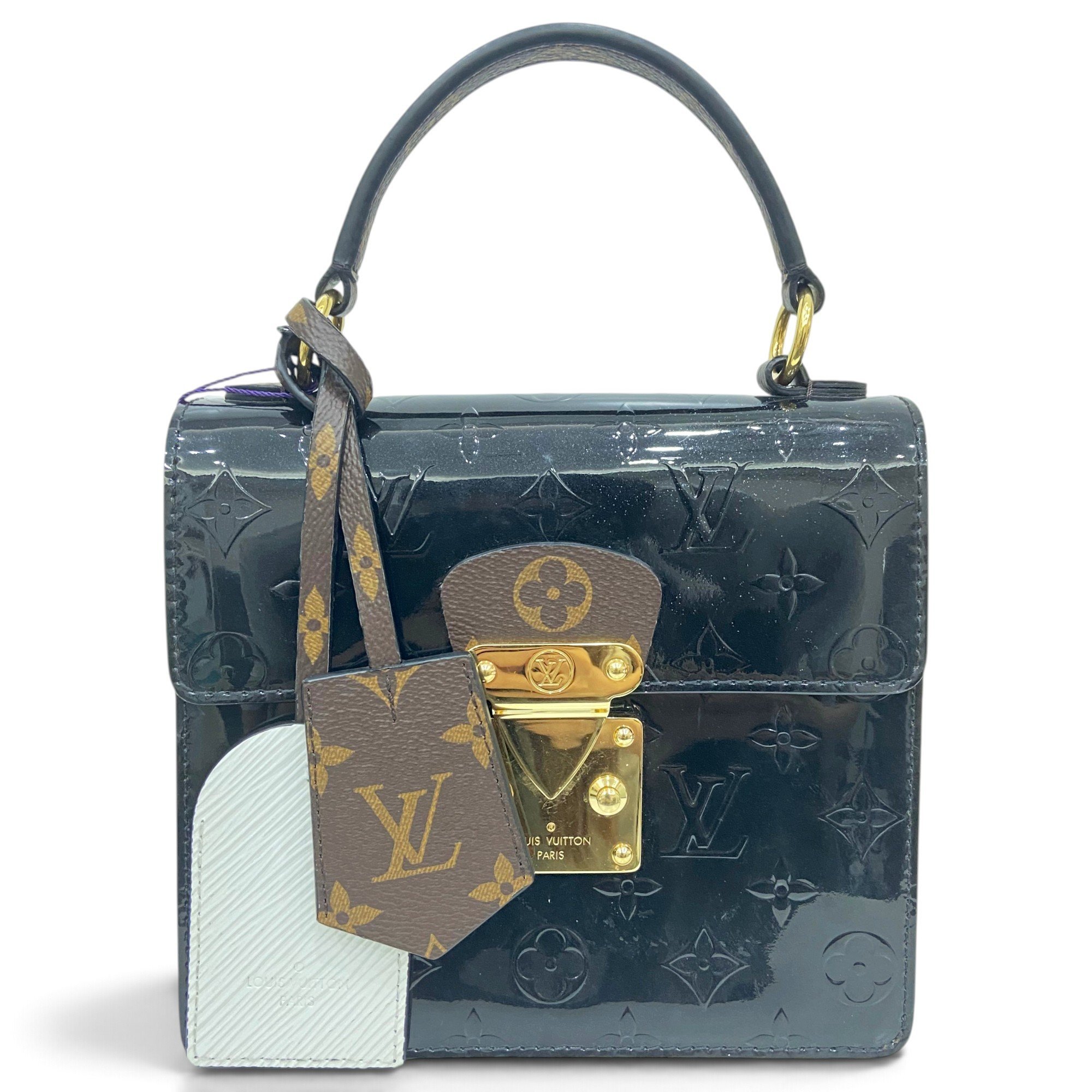 Spring street patent leather handbag