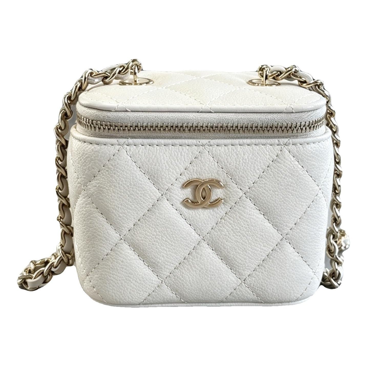 Trendy CC Vanity leather handbag