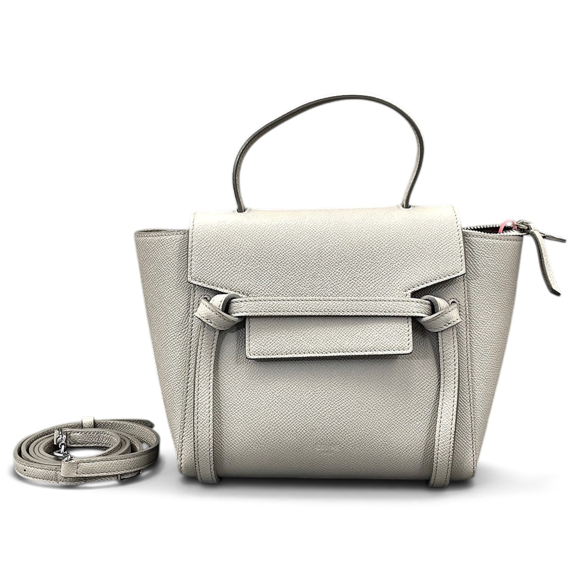 Belt leather handbag