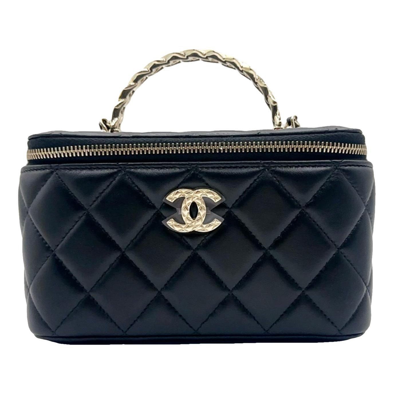 Vanity leather handbag