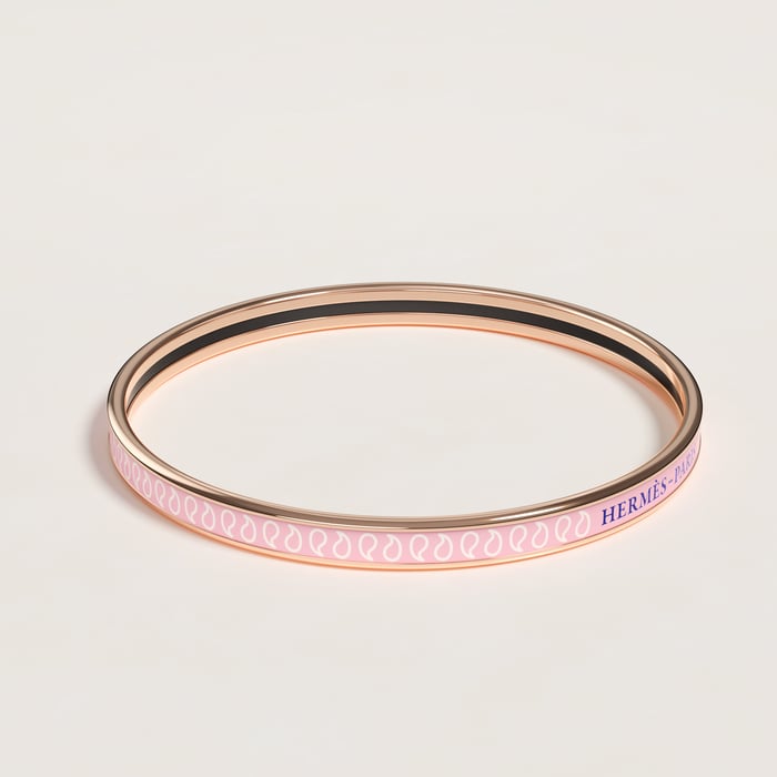 Confettis Rose Palmettes Composees Bangle