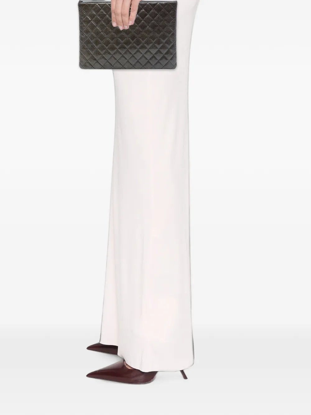 2014 Large Crinkled Patent O Case clutch bag
