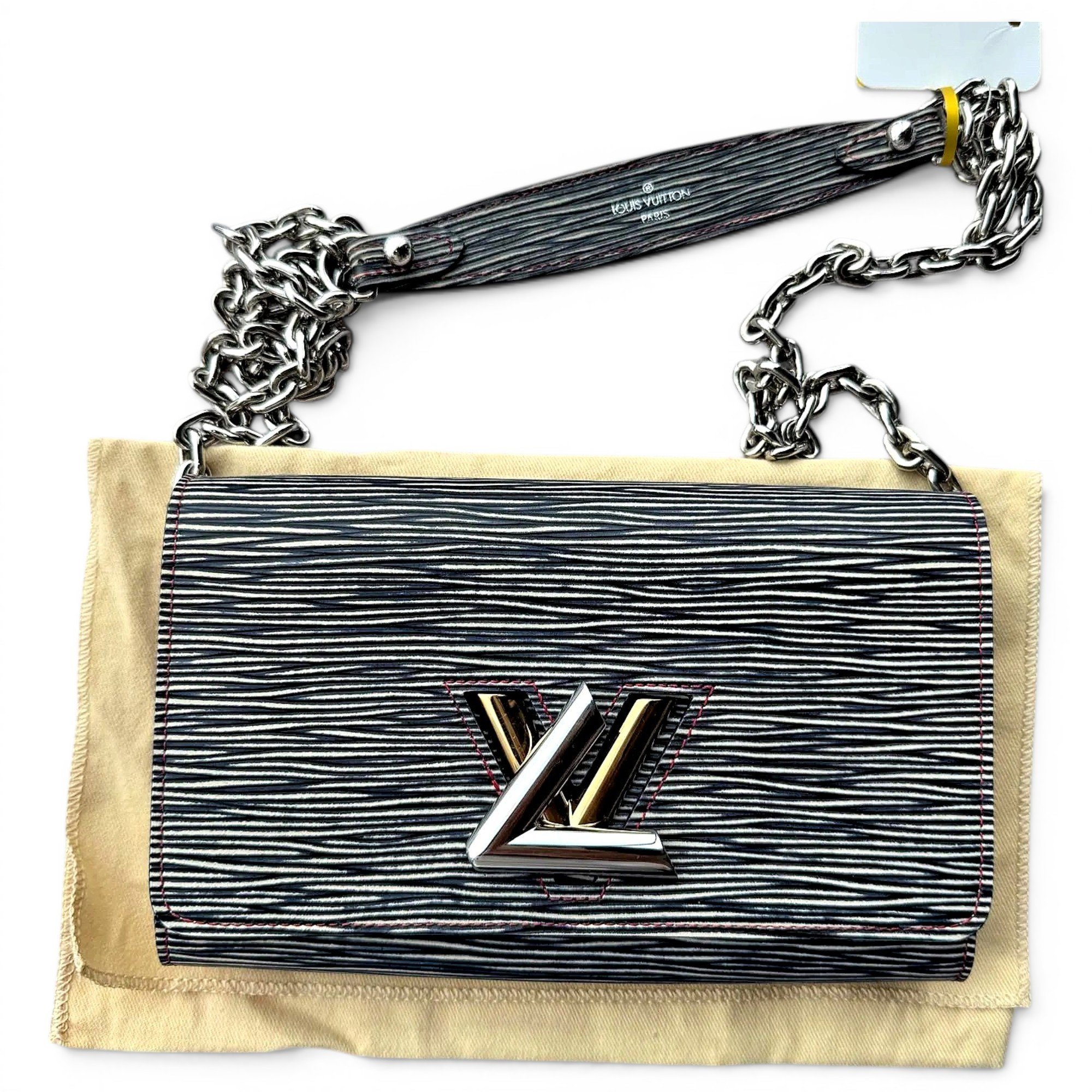 Twist leather handbag