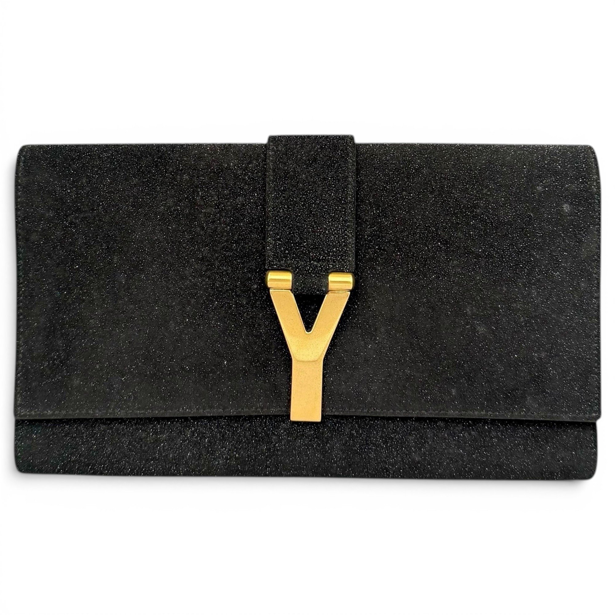 Pony-style calfskin clutch bag