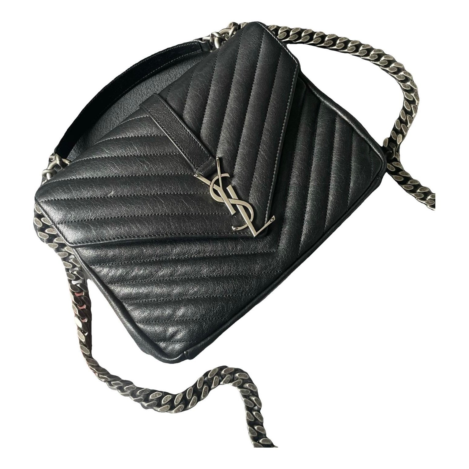 Collége monogramme leather handbag