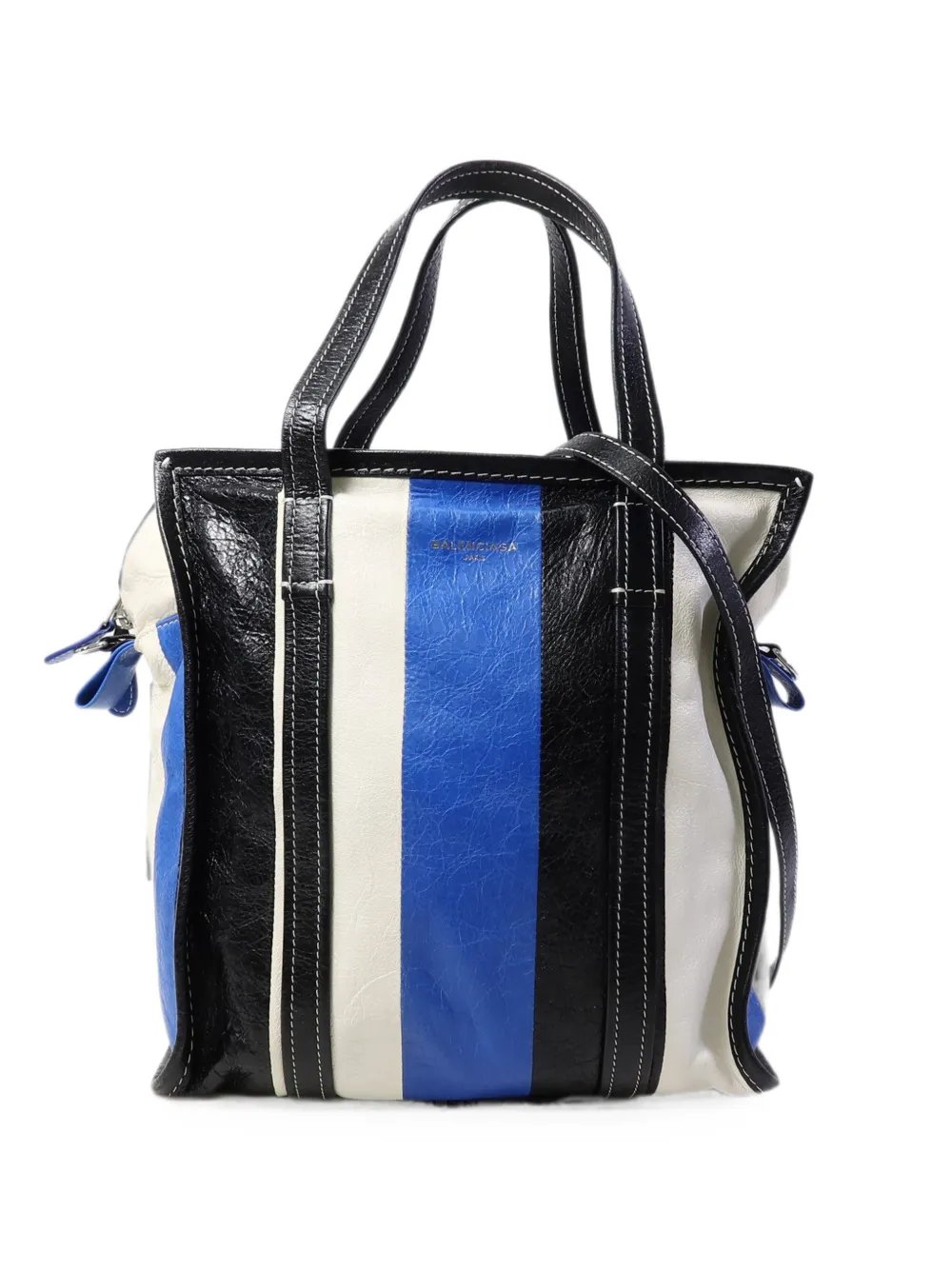 Bazar striped tote bag