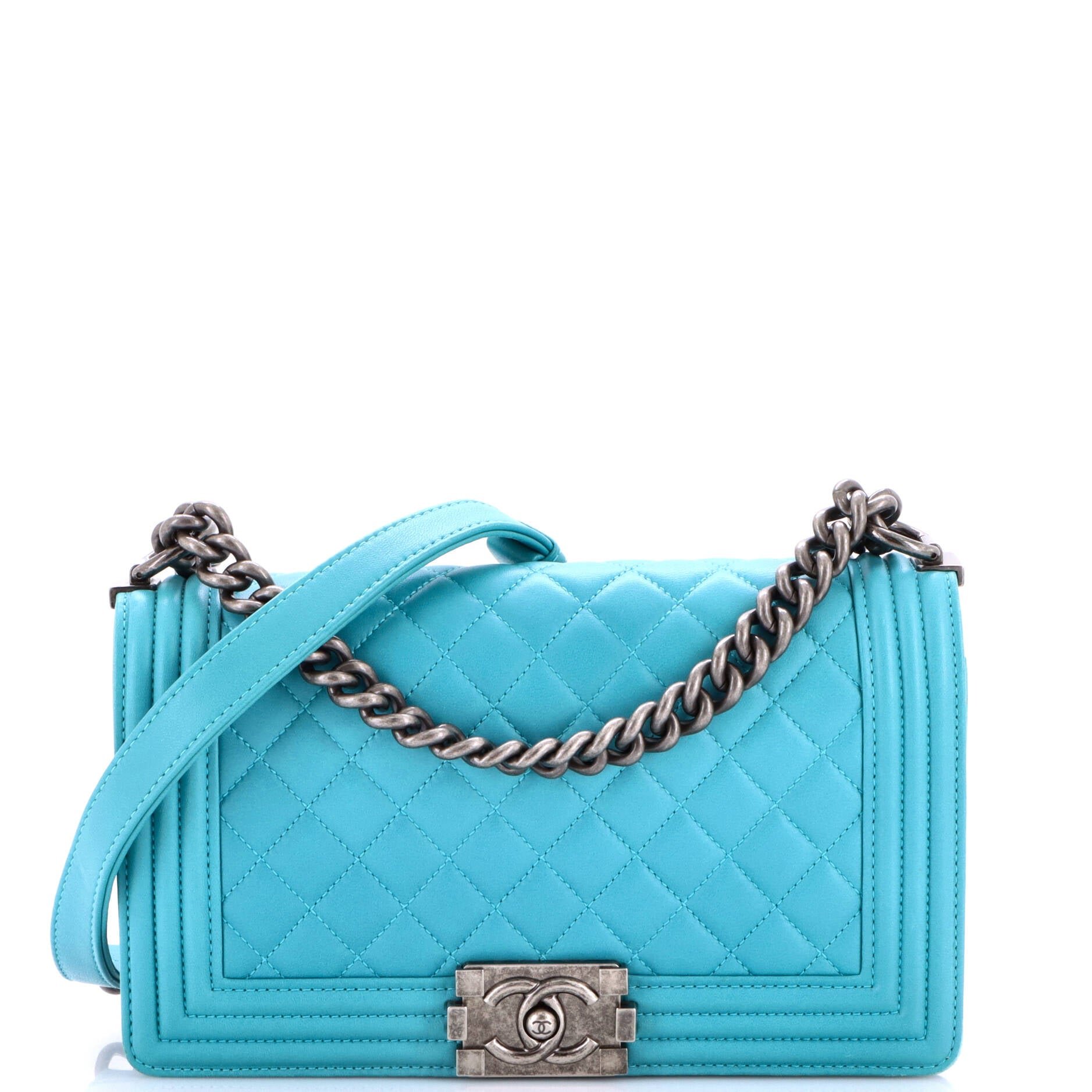 Boy Flap Bag Quilted Lambskin Old Medium