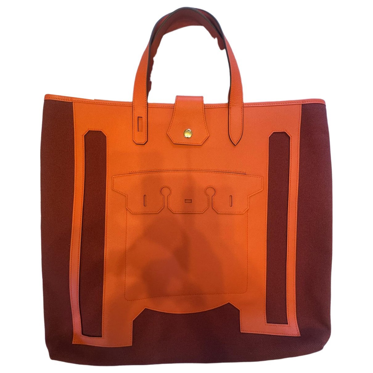 Leather tote