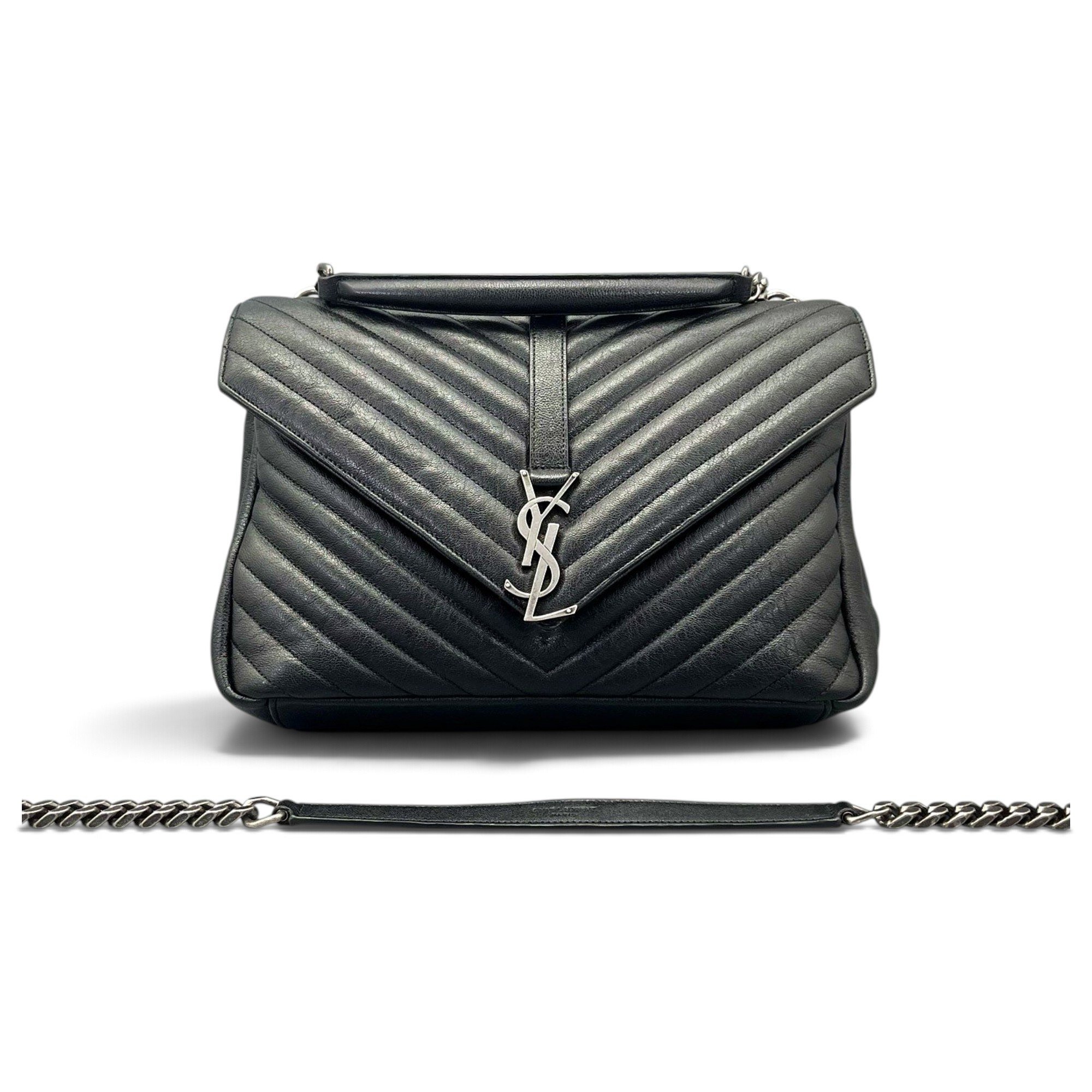 Collége monogramme leather handbag