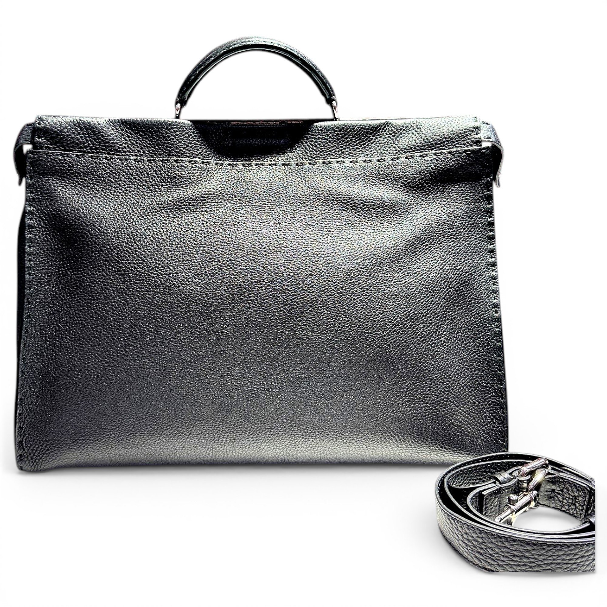 Peekaboo leather handbag