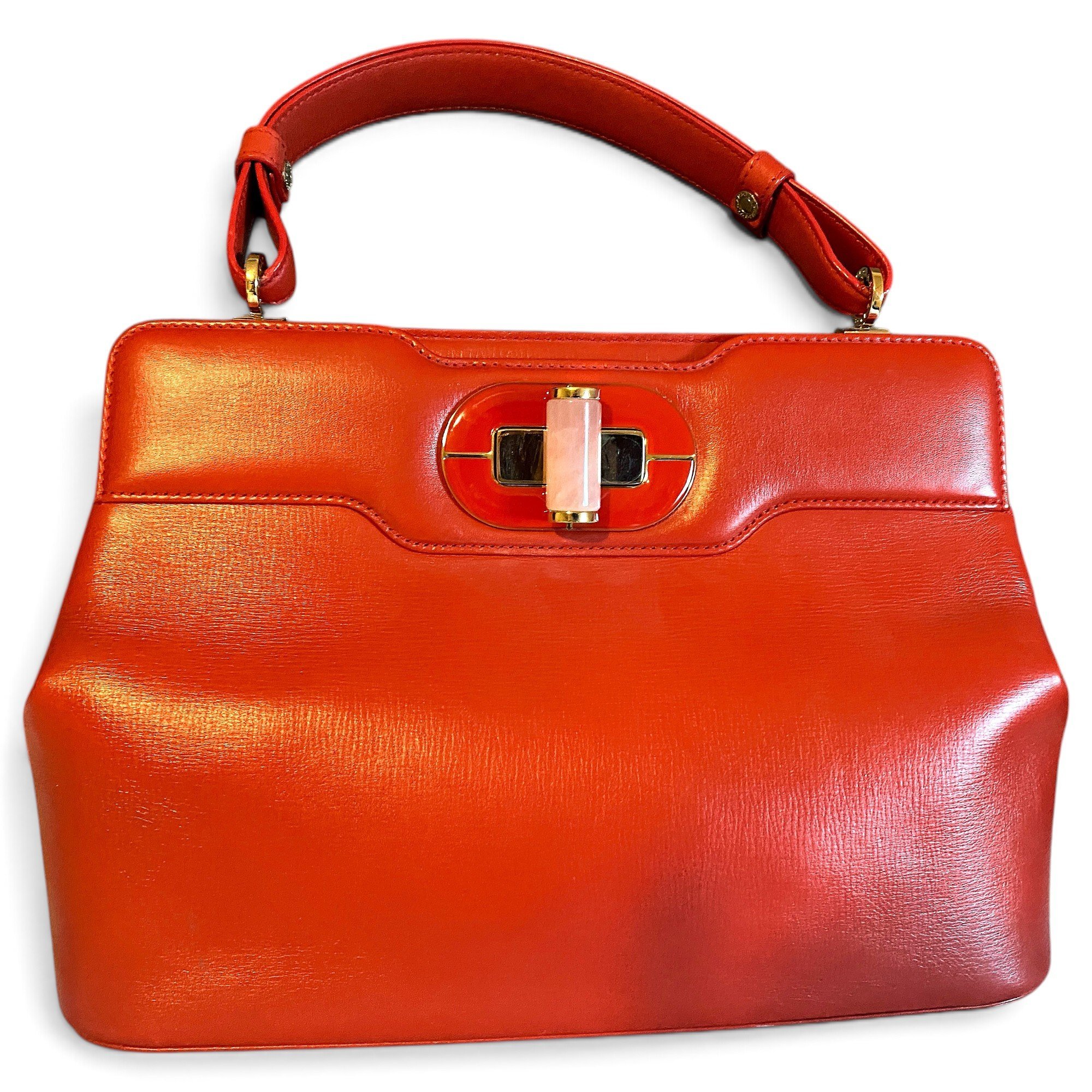 Isabella Rossellini leather handbag