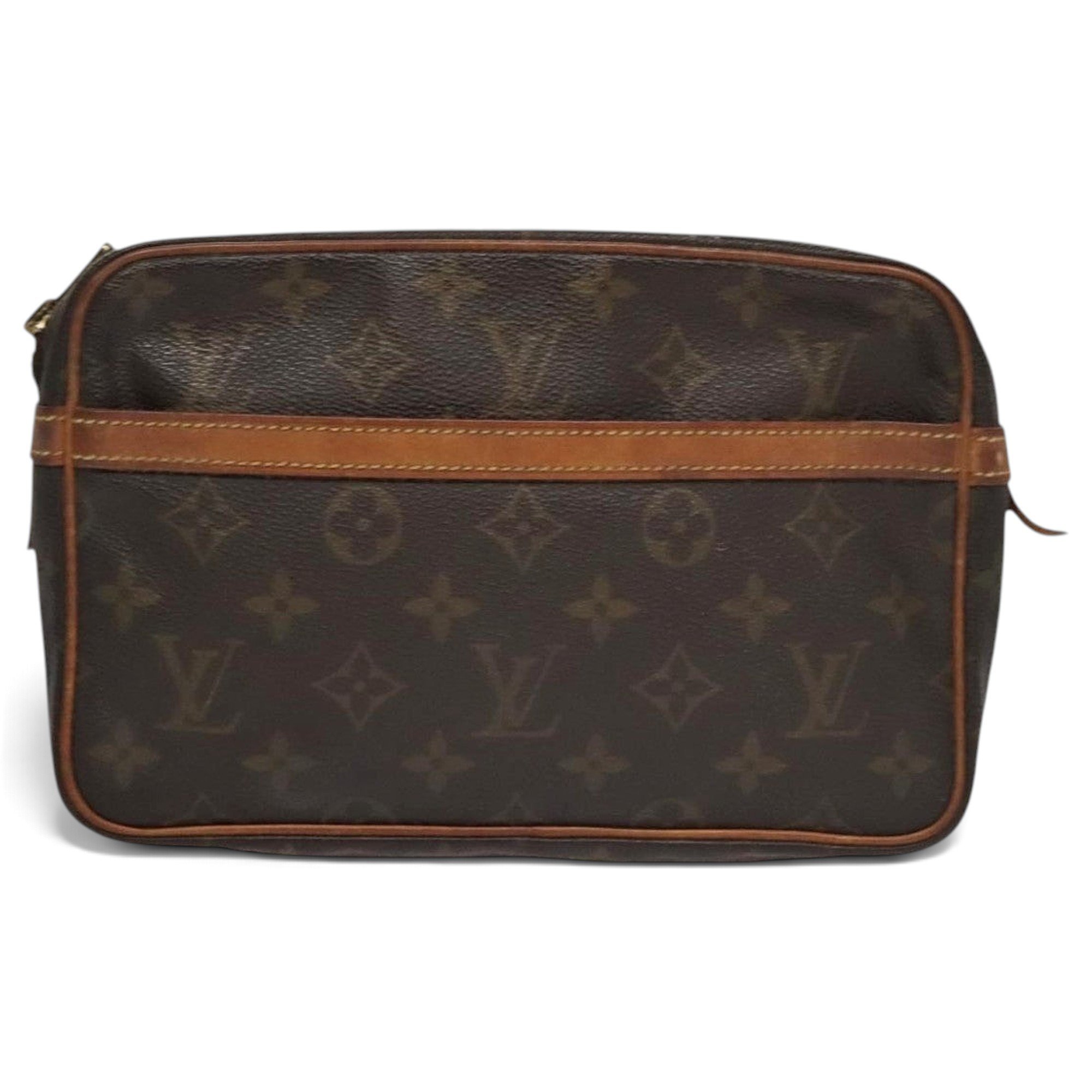 Leather clutch bag