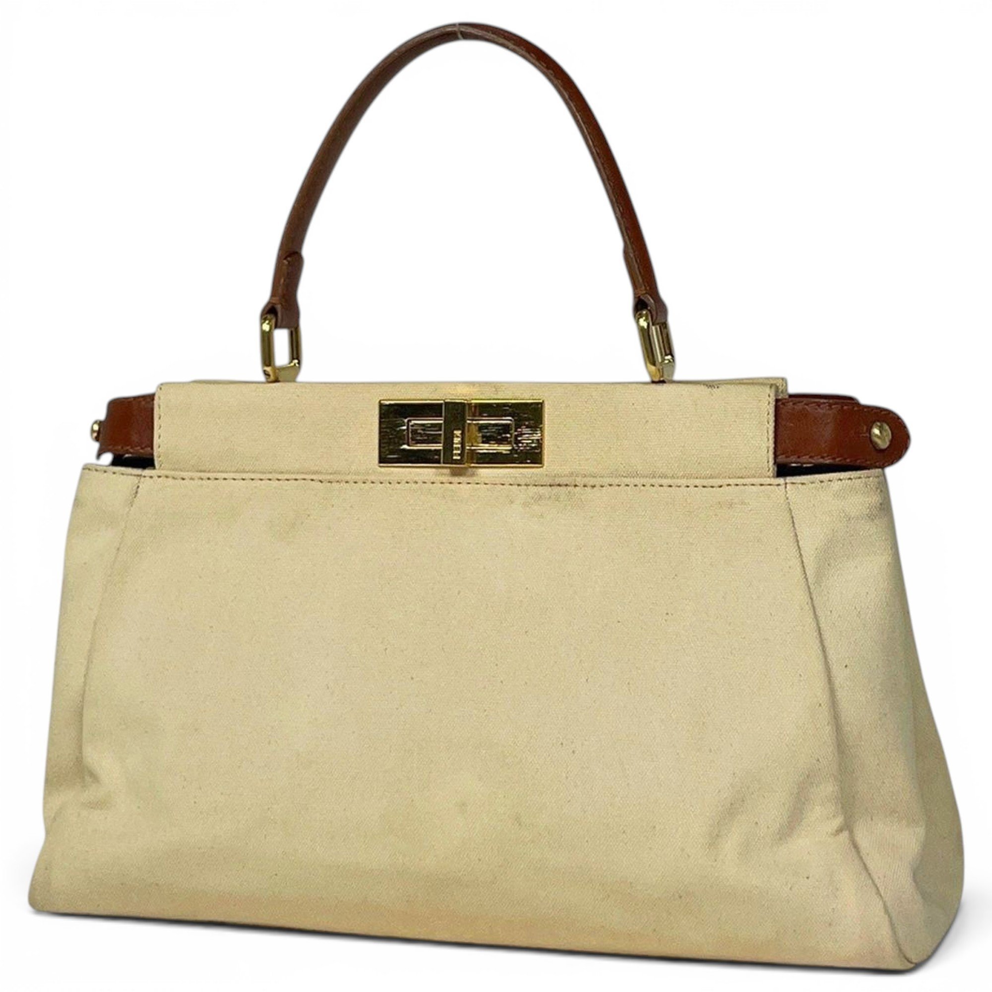 Peekaboo leather handbag