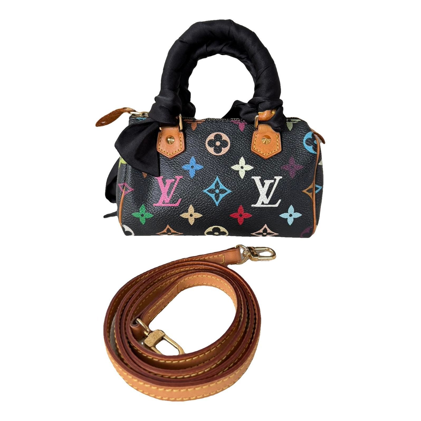 Nano Speedy / Mini HL leather handbag
