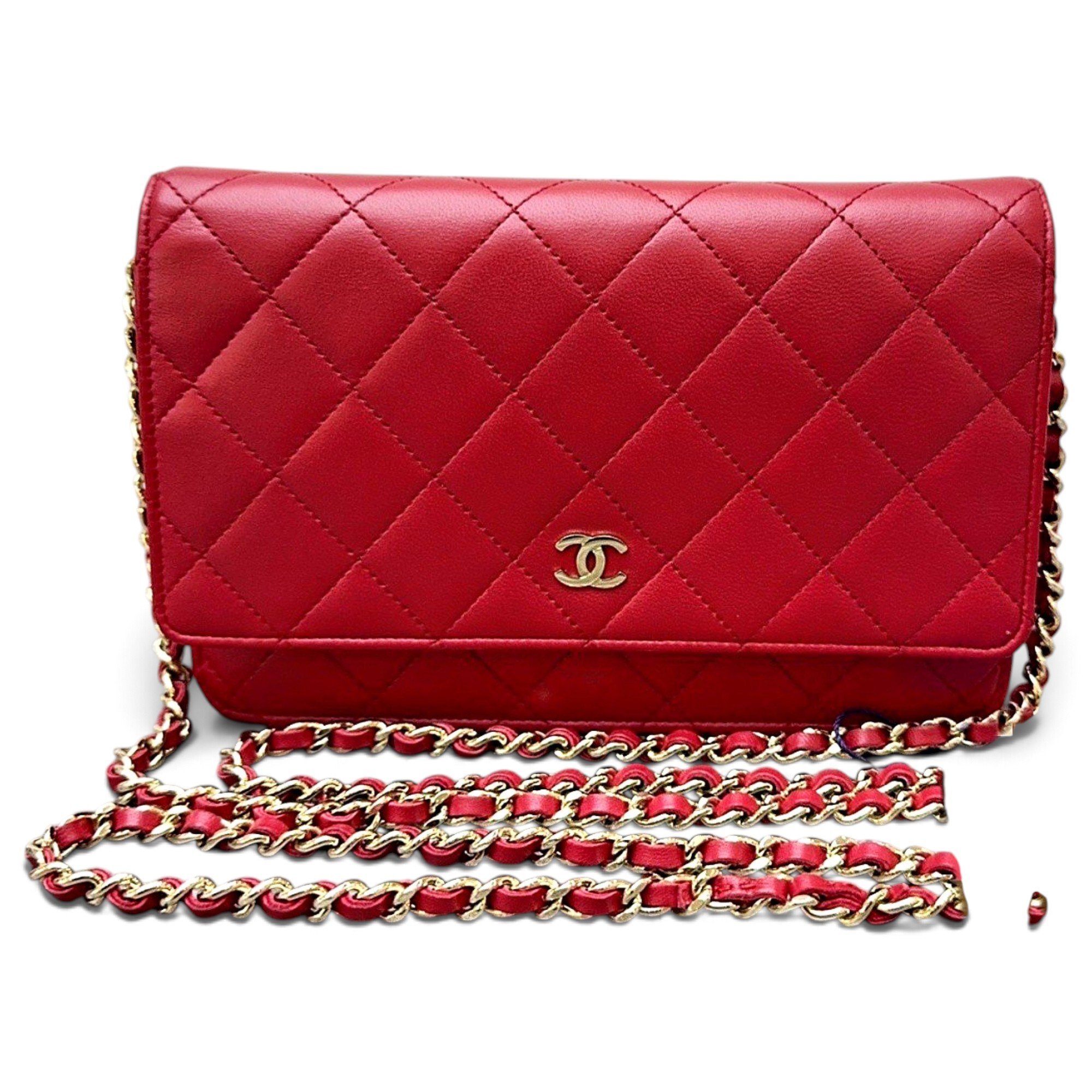 Wallet On Chain Timeless/Classique leather crossbody bag