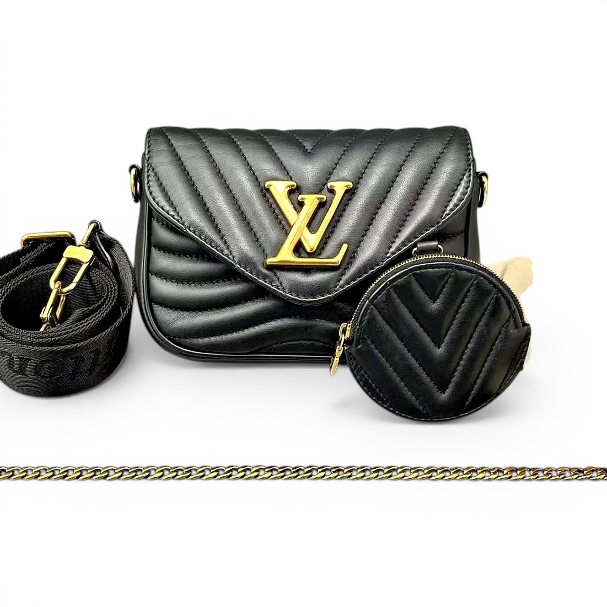 Multi-Pochette New Wave leather handbag