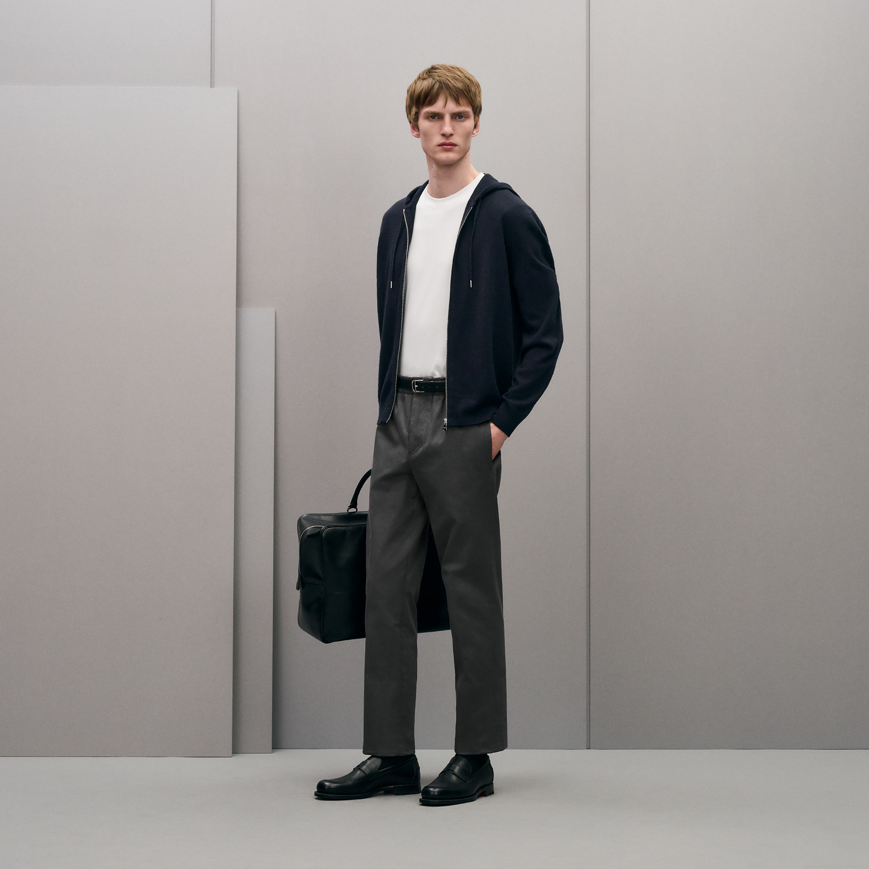 "Maillon Chaine d'Ancre" zipped cashmere jacket