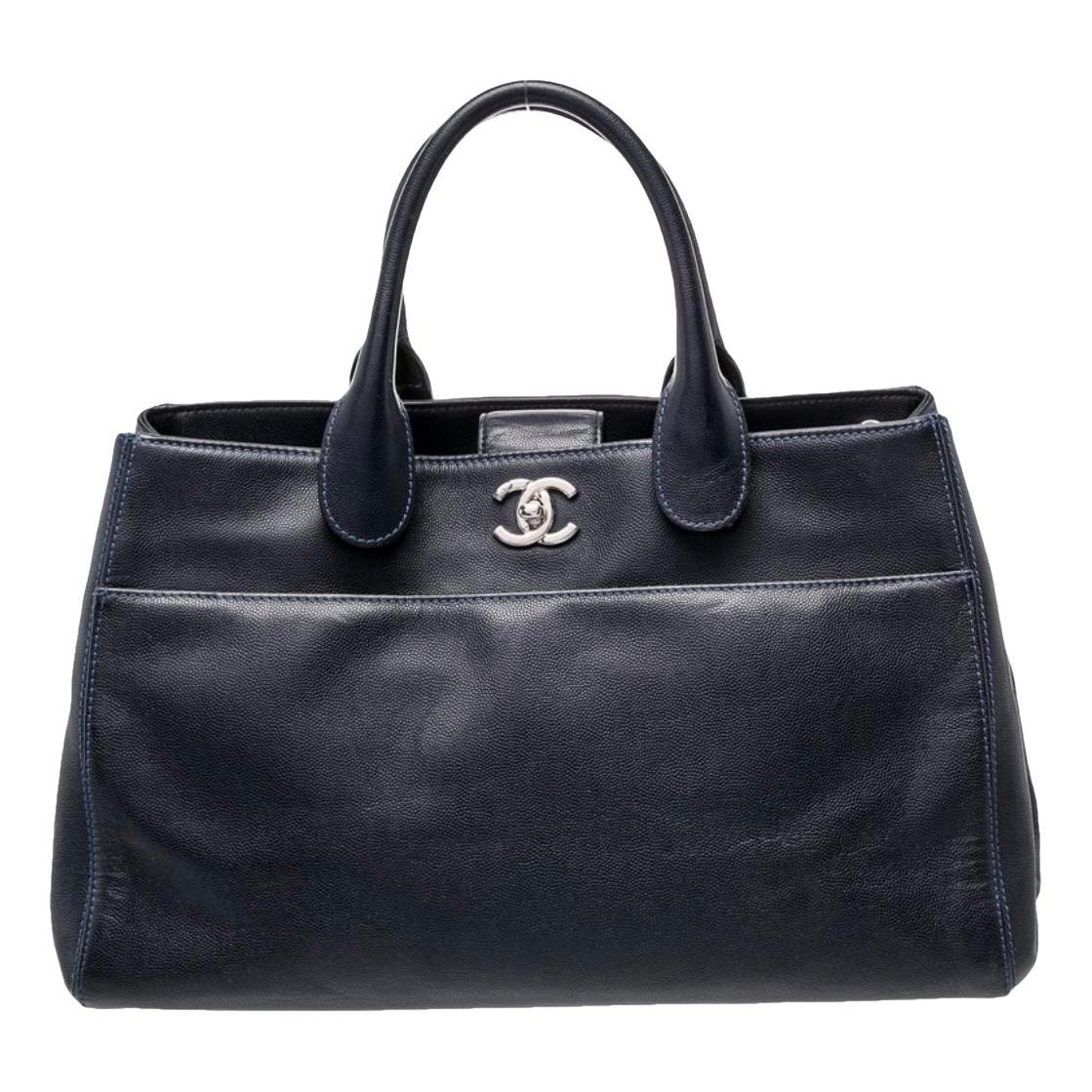 Executive leather tote