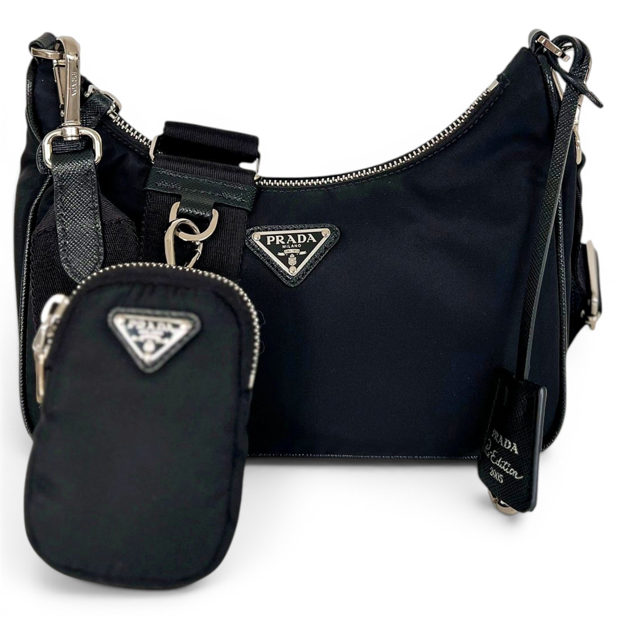 Re-edition cloth handbag