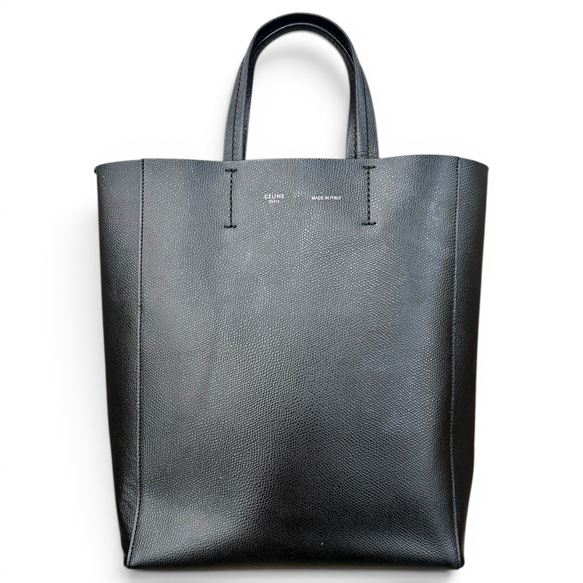 Cabas leather handbag