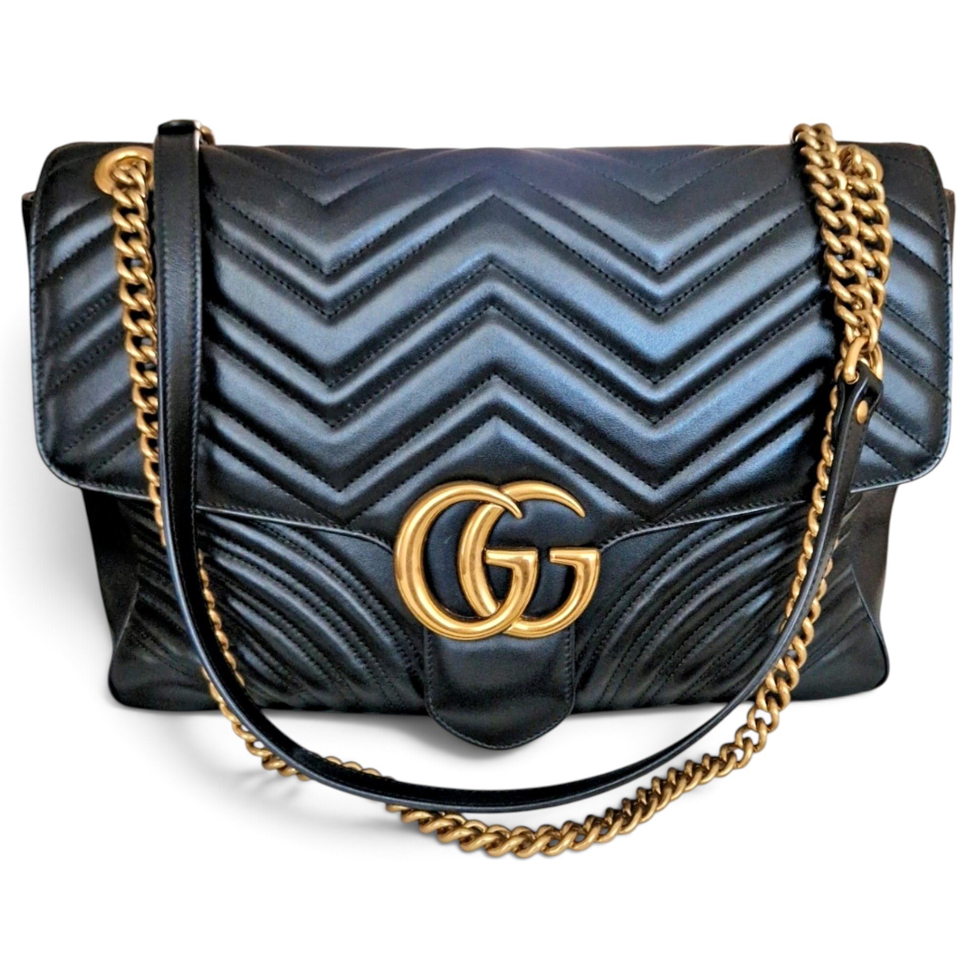 GG Marmont Flap leather handbag