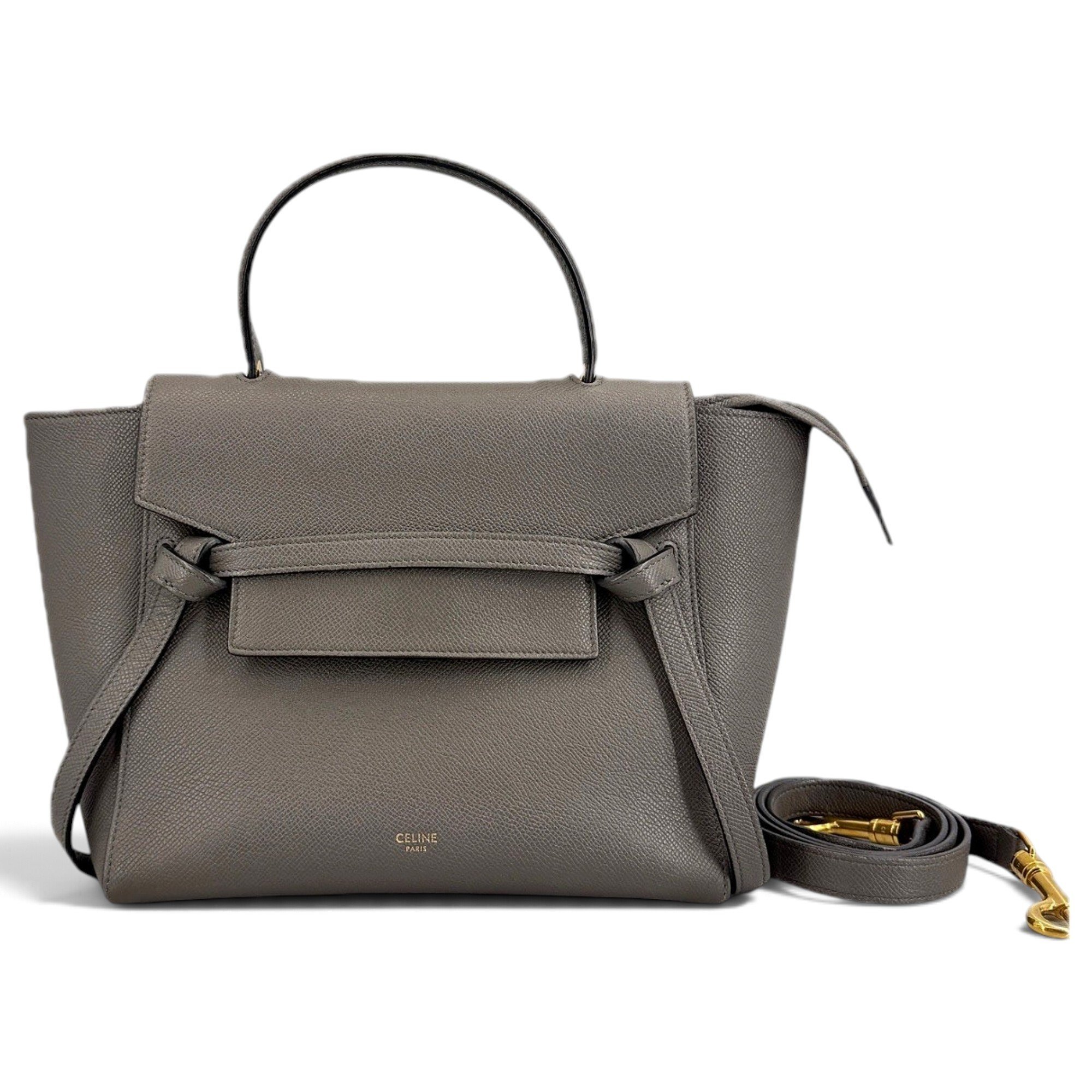 Belt leather handbag