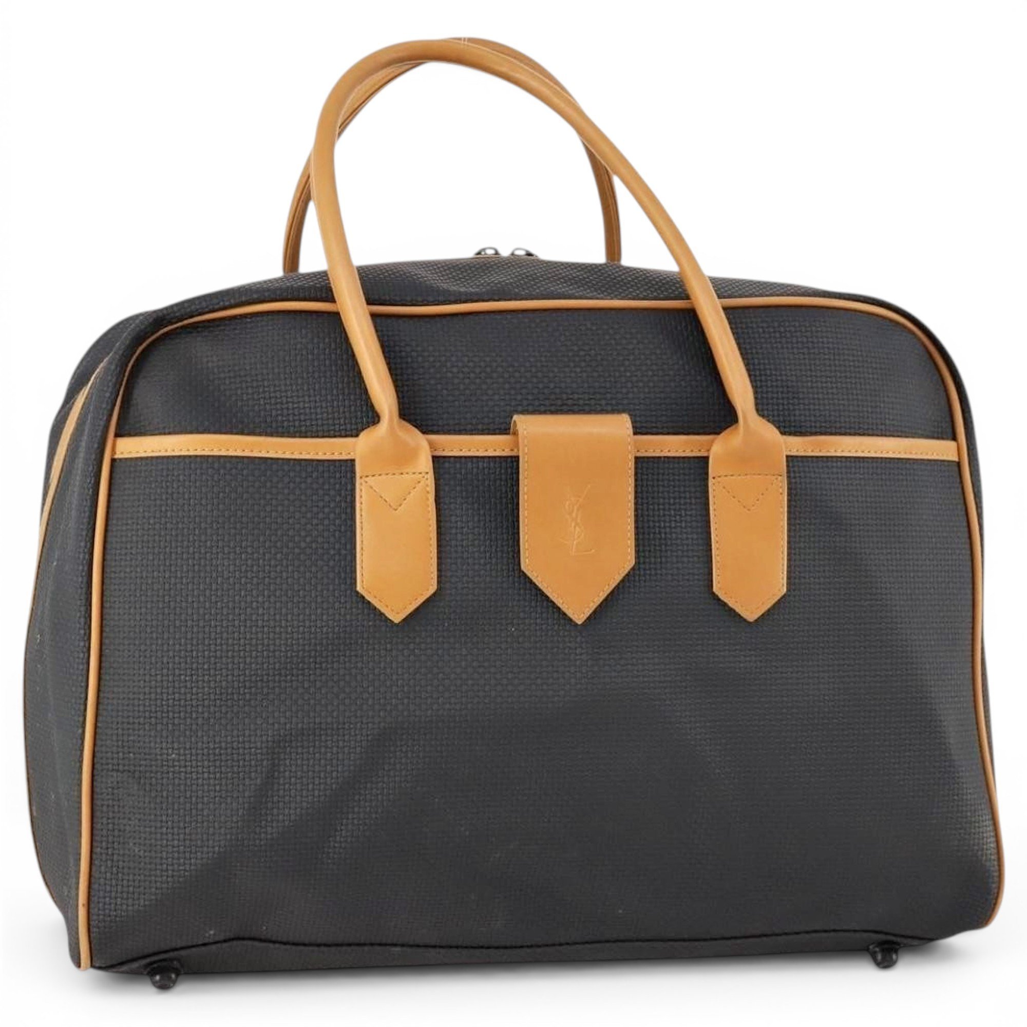 Patent leather travel bag