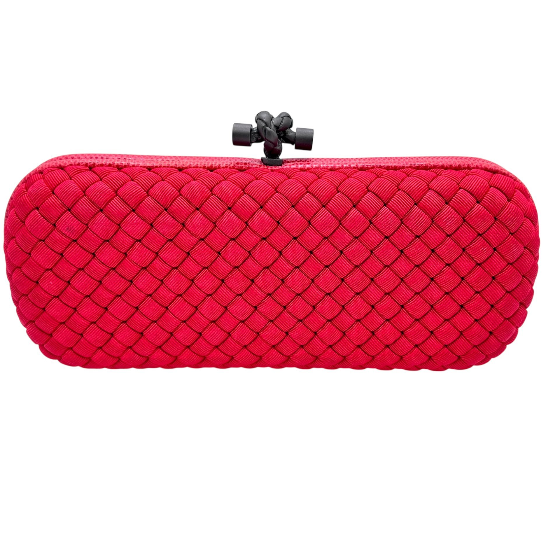 Pochette Knot silk clutch bag