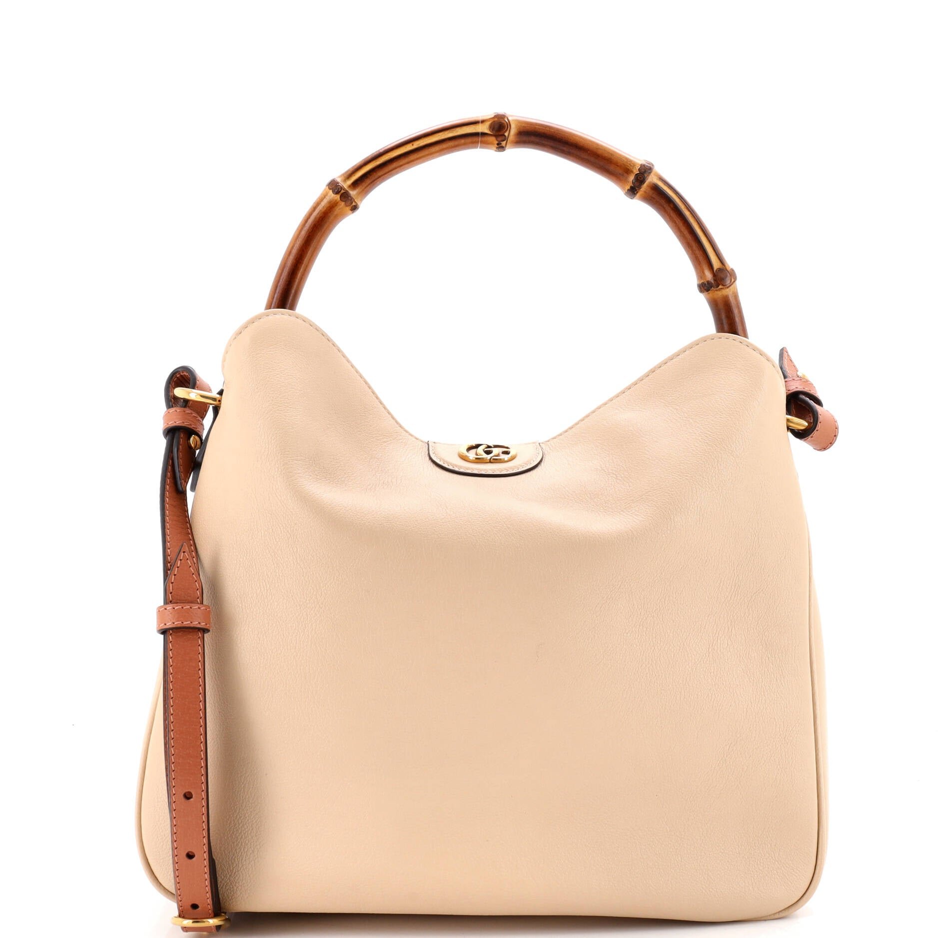 Gucci Diana NM Bamboo Shoulder Bag Leather Medium