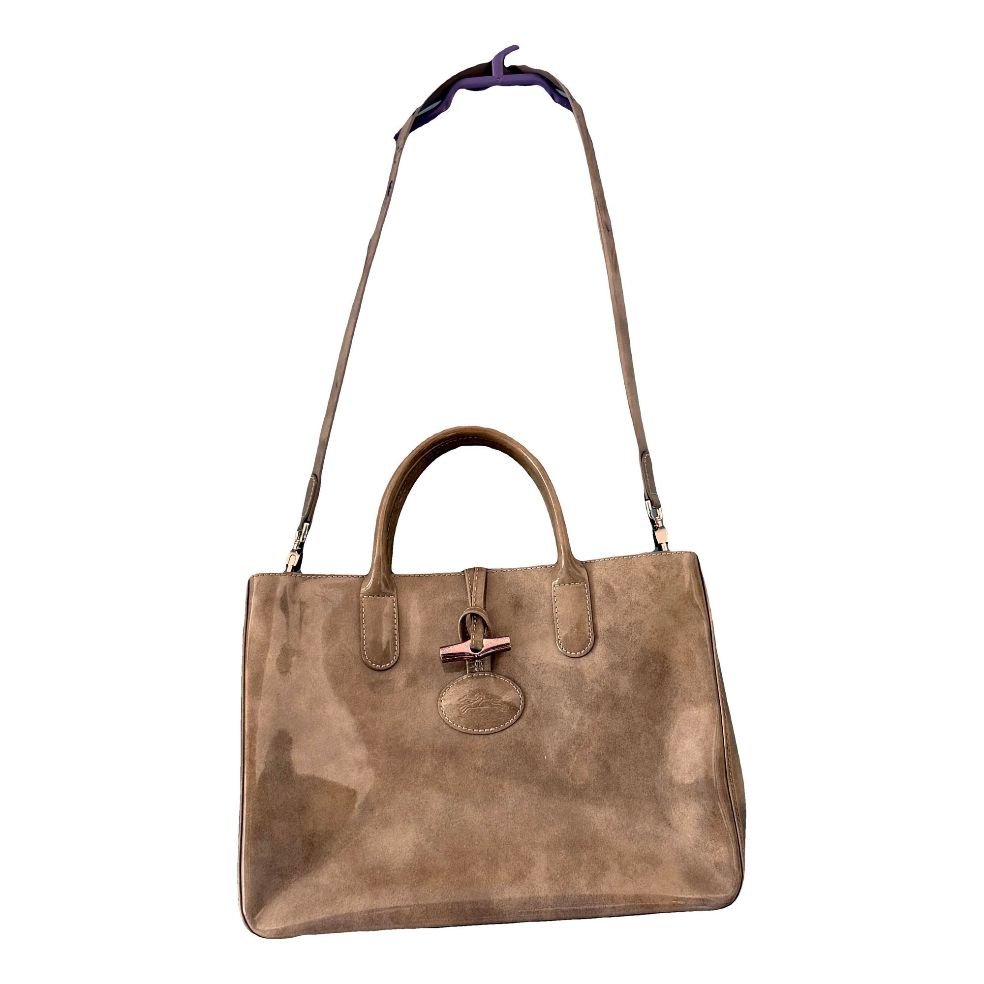 Roseau patent leather handbag