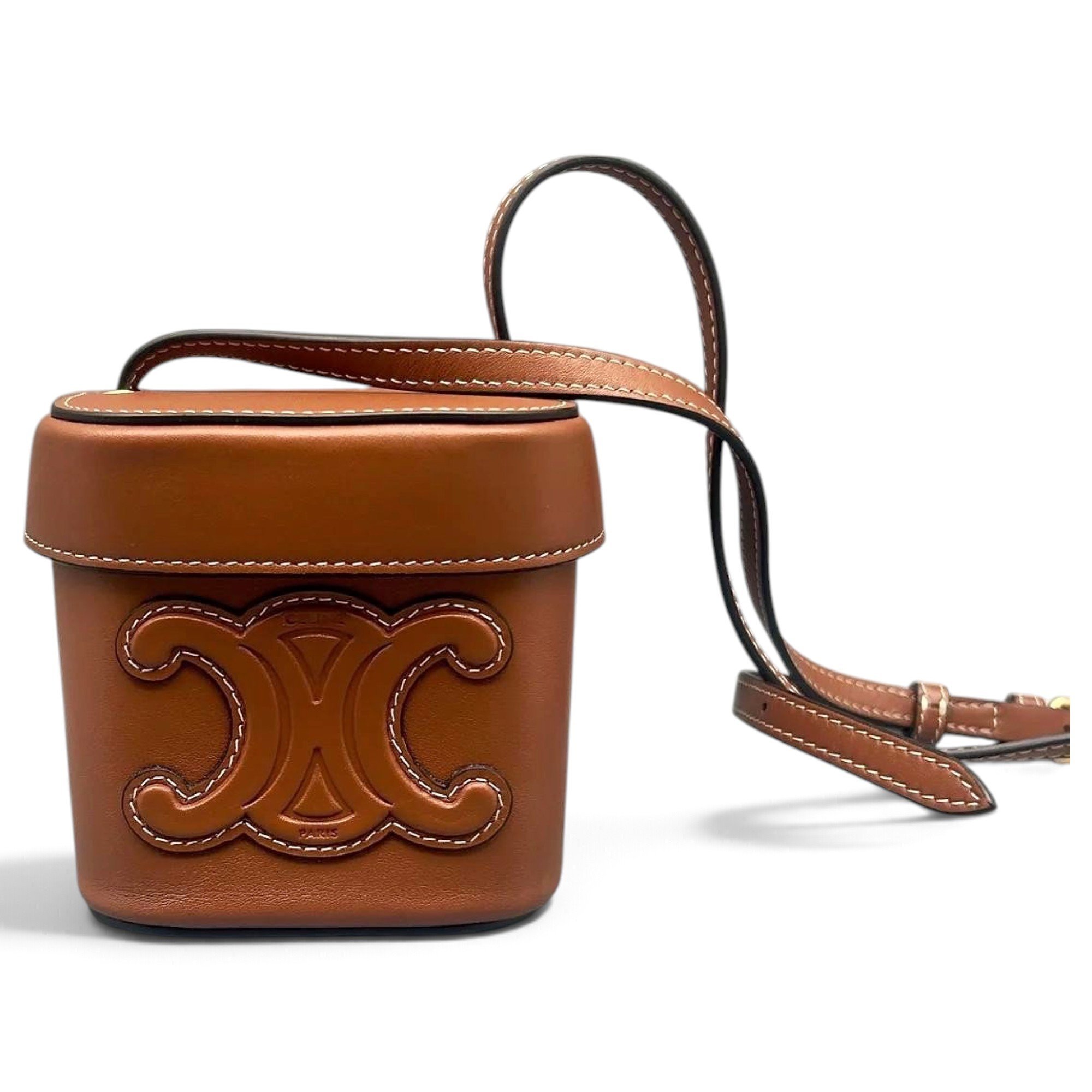 Triomphe leather mini bag