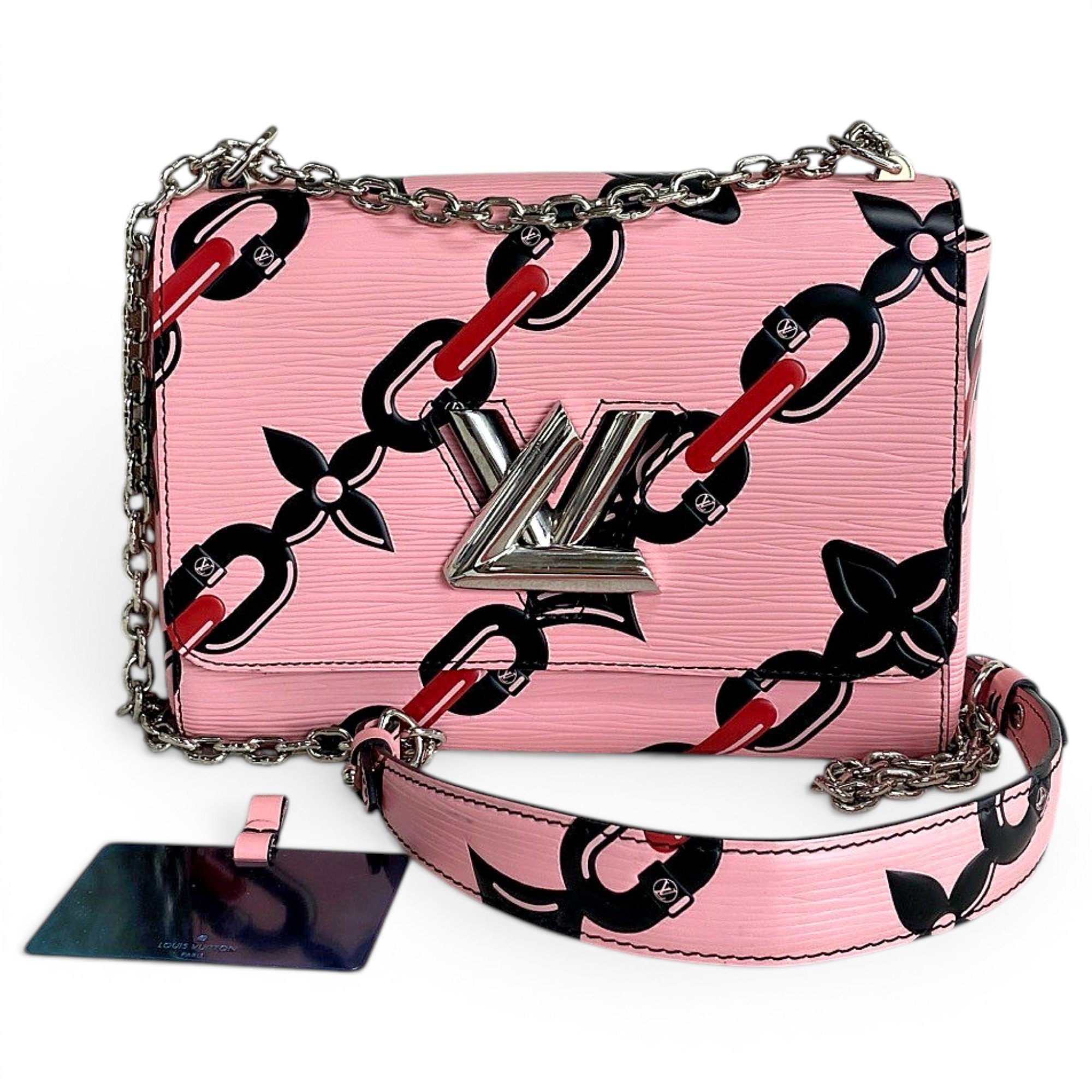 Twist leather crossbody bag
