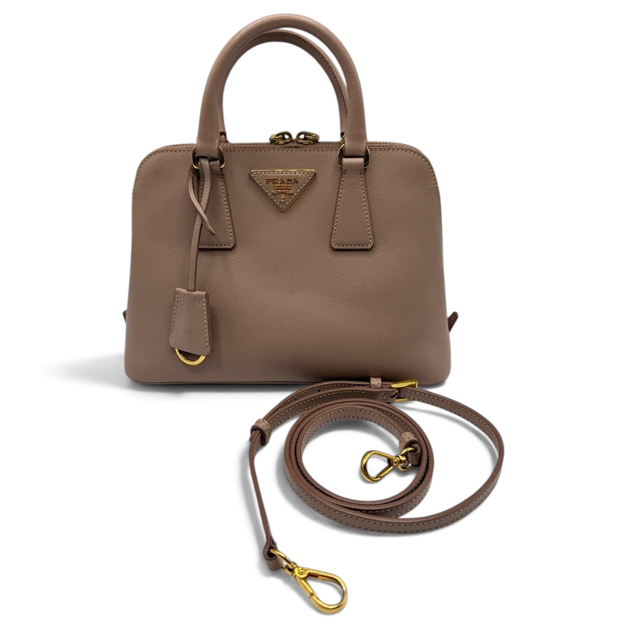 Promenade leather handbag