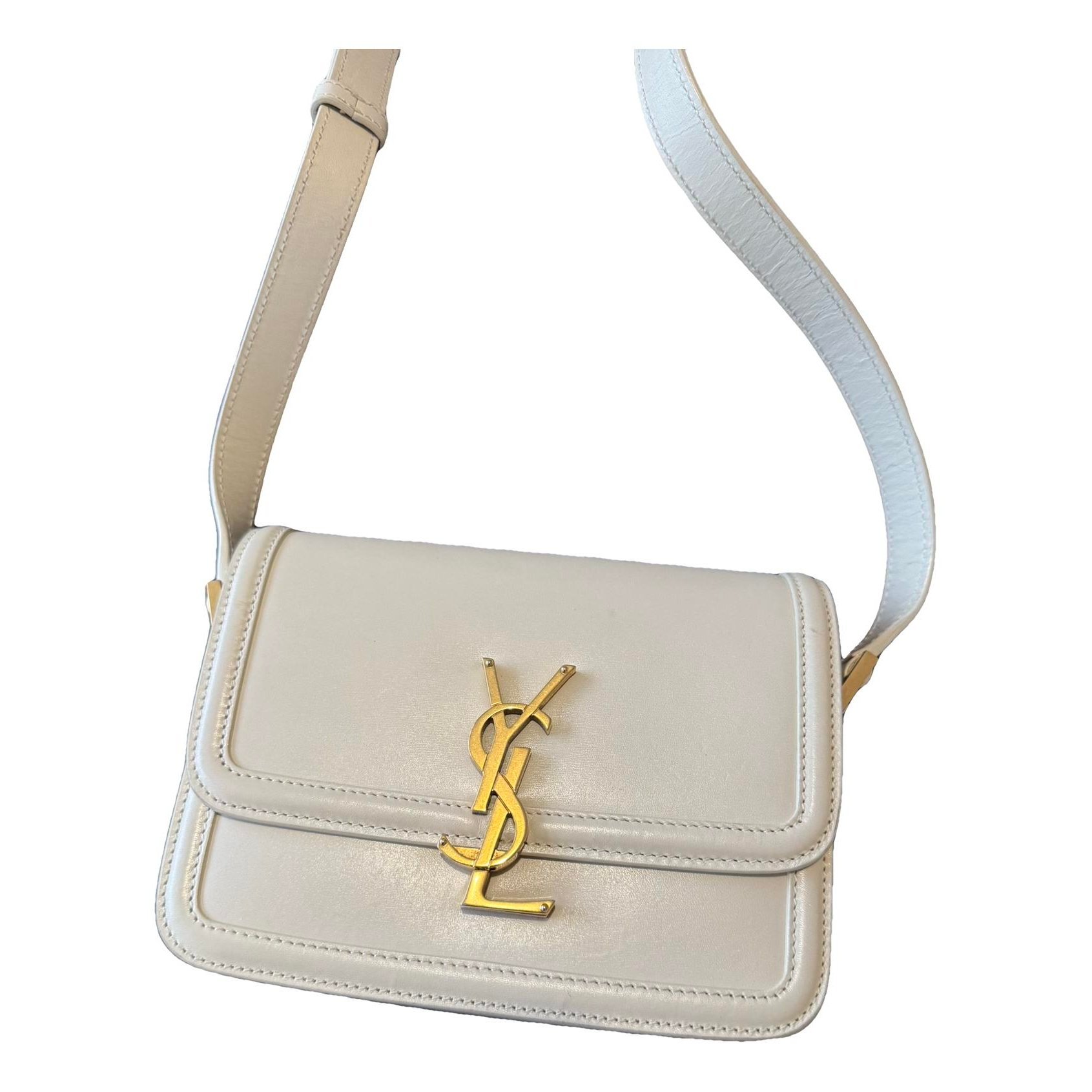 Solférino leather handbag