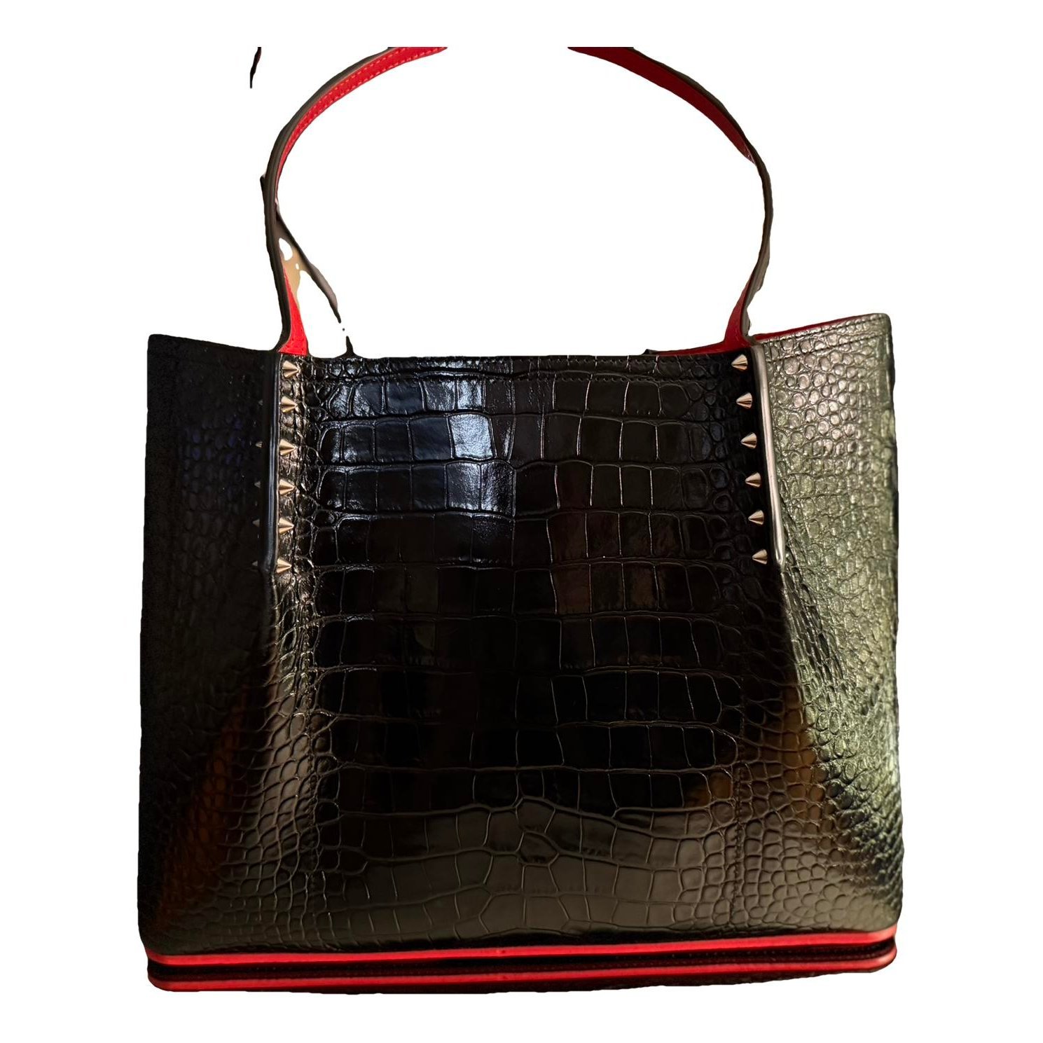 Christian Louboutin Cabarock patent leather tote