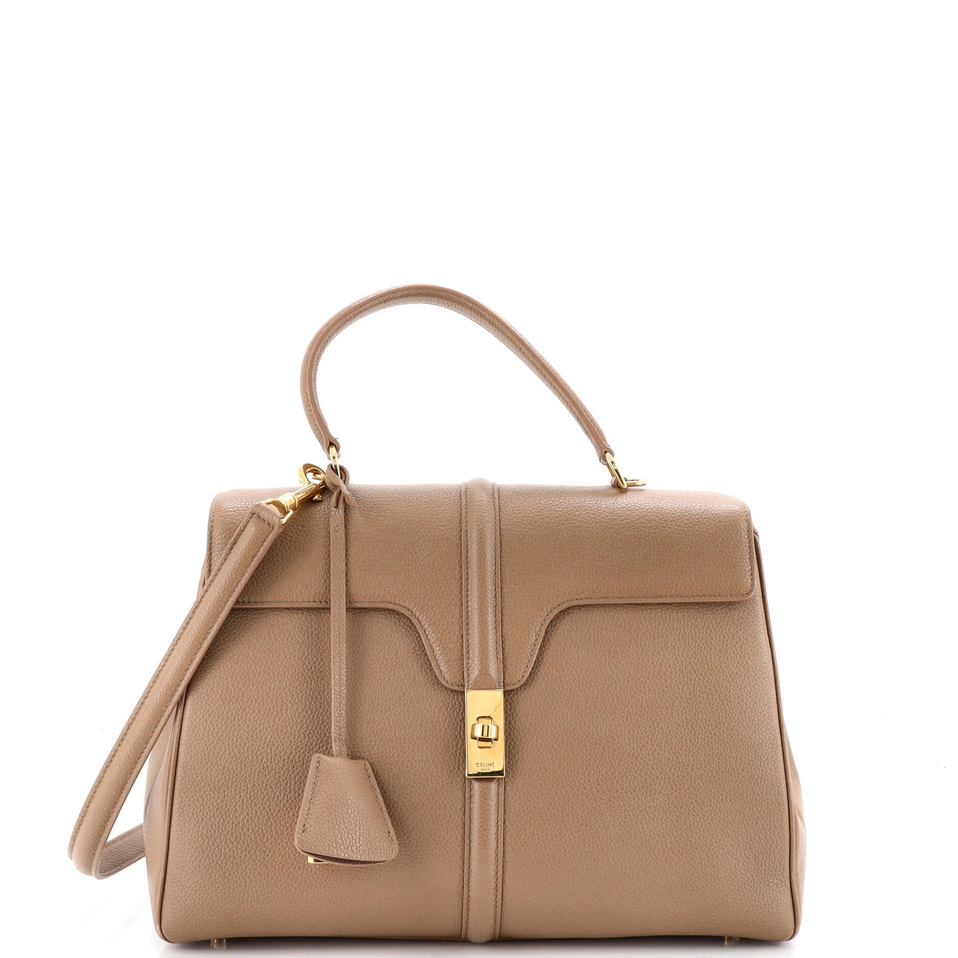 16 Top Handle Bag Grained Calfskin Medium